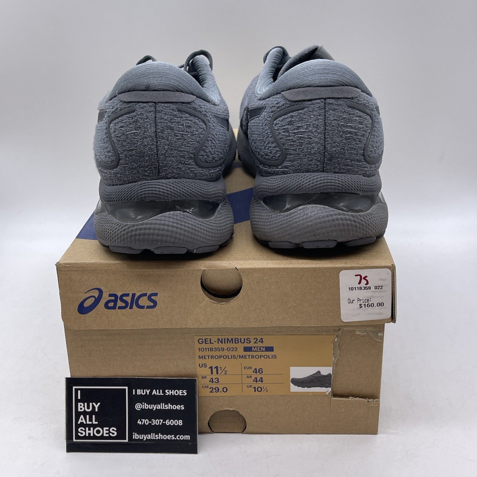 Size 11.5 - Asics Gel-Nimbus 24 Metropolis