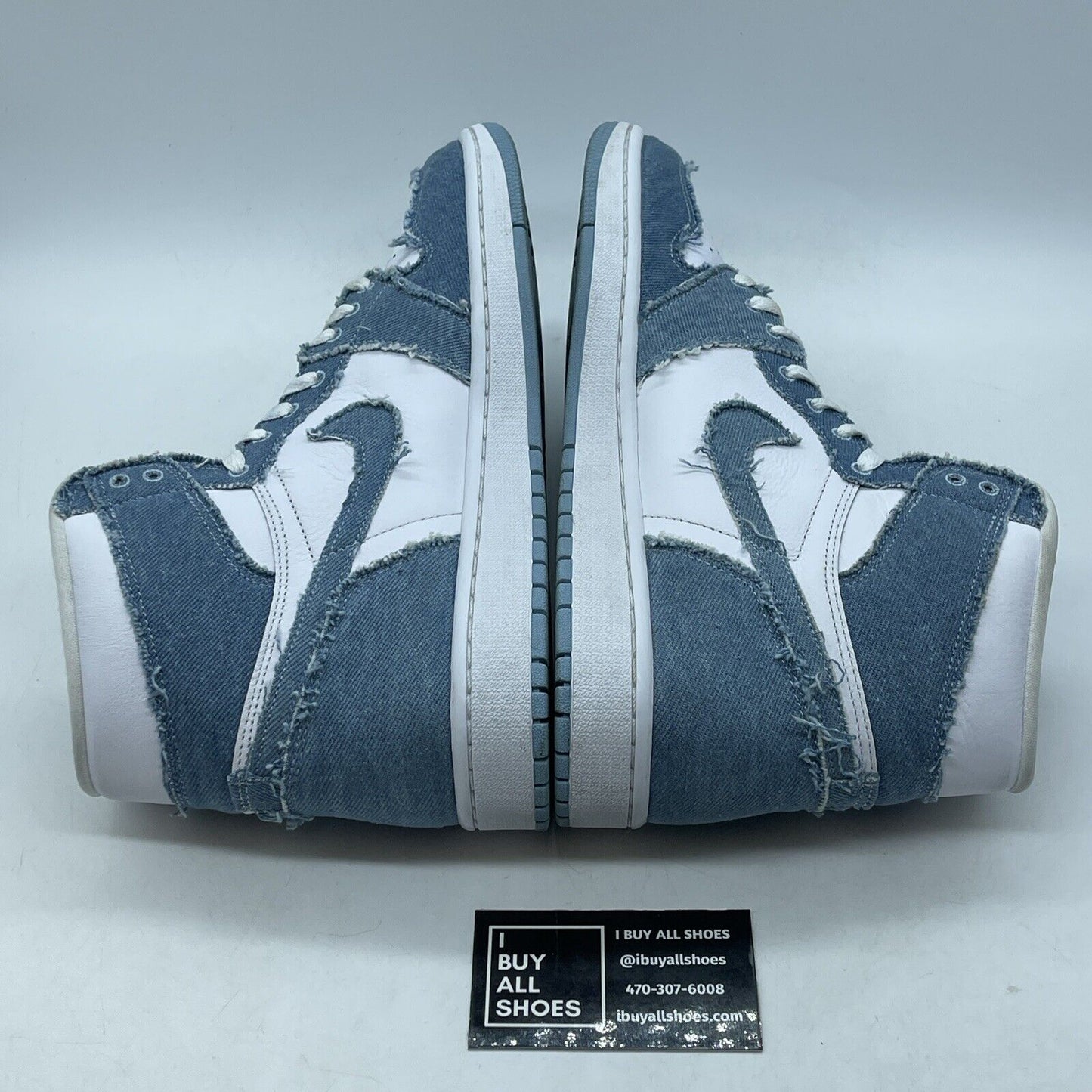 Size 12 - Jordan 1 High OG Denim 2022 Blue White Suede Leather (DM9036-104)