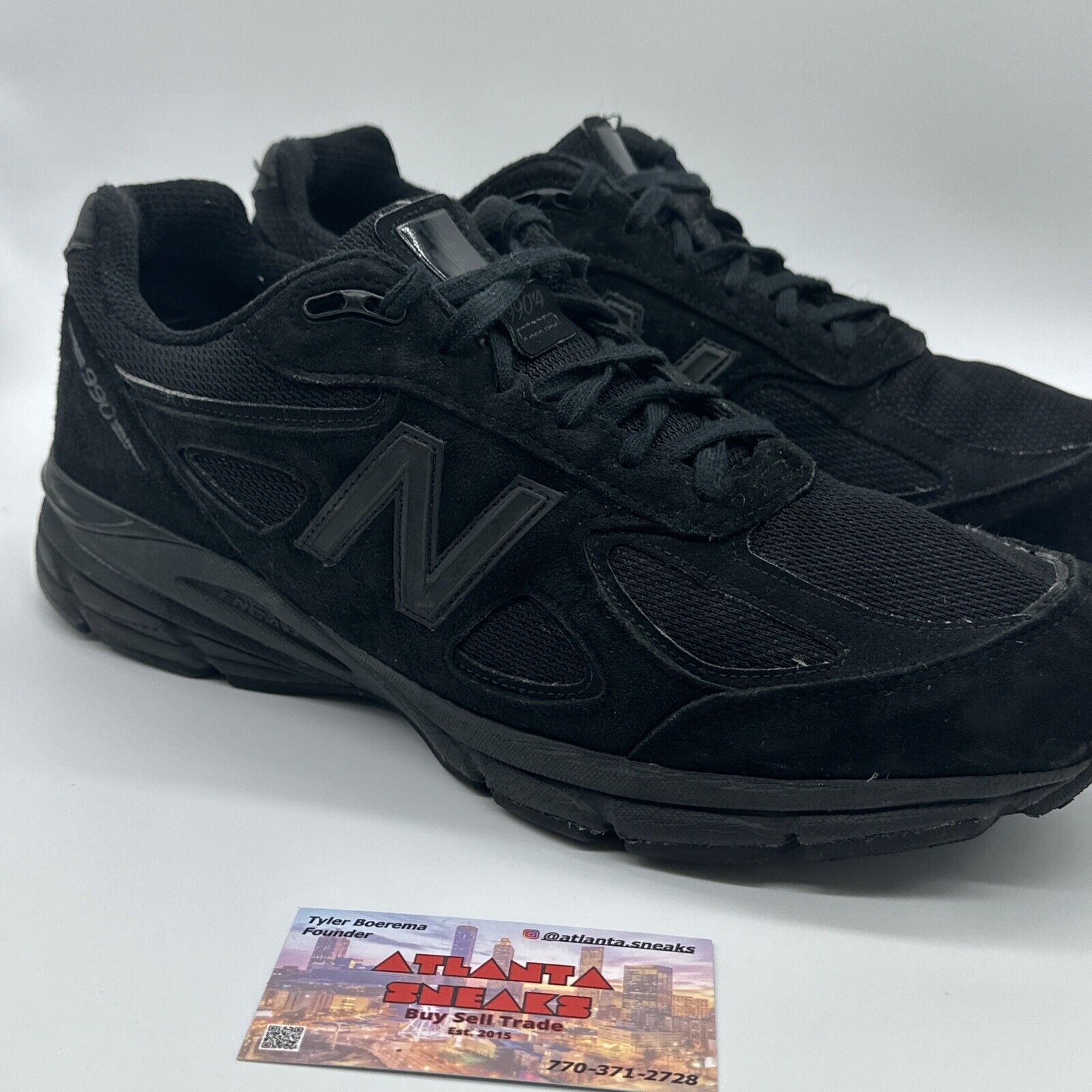 Size 12.5 - New Balance 990 Black - M990BB4
