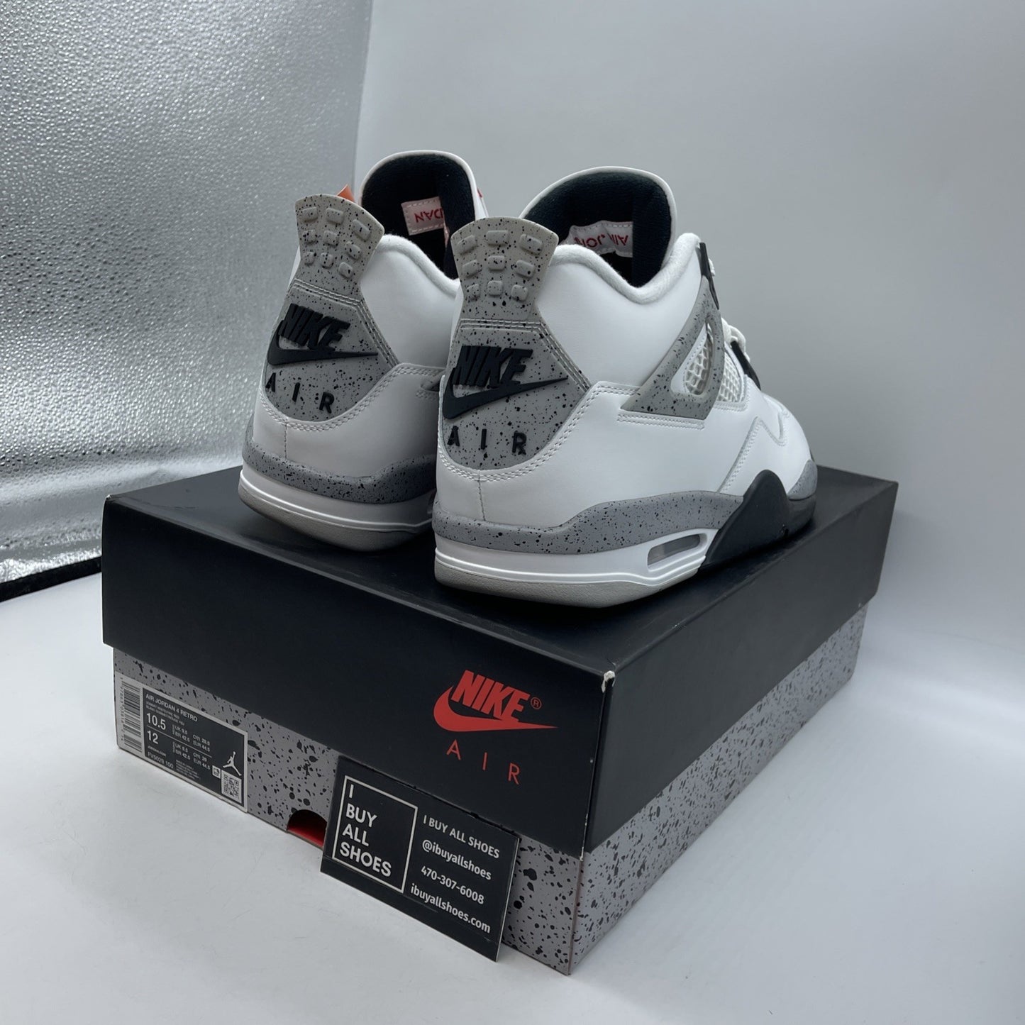 Size 10.5 - Air Jordan 4 Retro OG 2025 White Cement (FV5029-100)