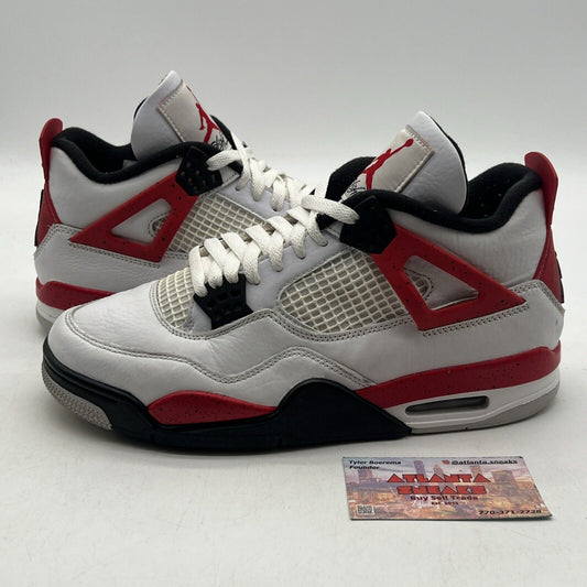 Size 8.5 - Jordan 4 Retro Mid Red Cement White Black Leather (DH6927-161)