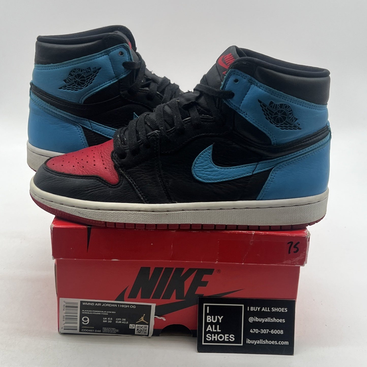 Size 9W - Air Jordan 1 High OG UNC To Chicago 2020 (CD0461-046)