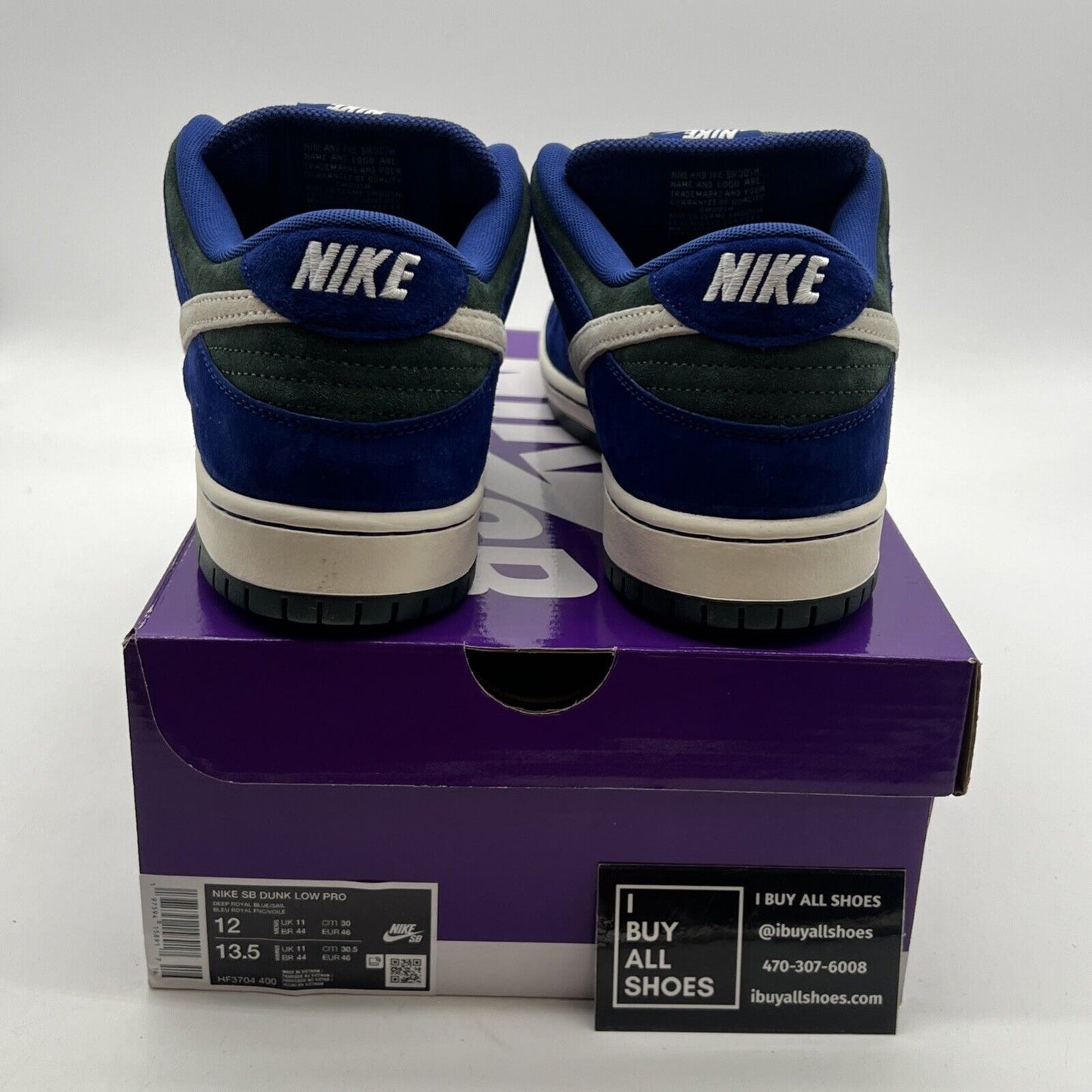 Size 12 - Nike Dunk Pro SB Low Deep Royal Vintage Green (HF3704-400)