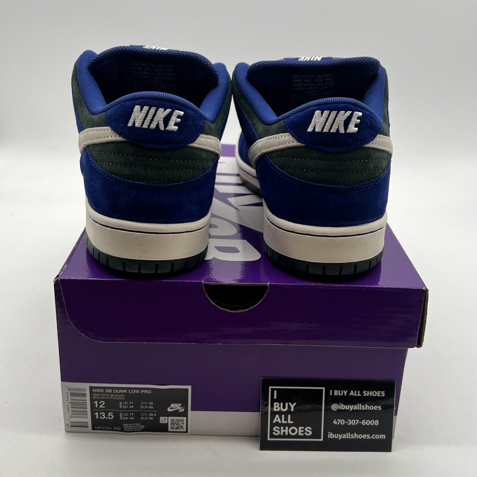 Size 12 - Nike Dunk Pro SB Low Deep Royal Vintage Green (HF3704-400)