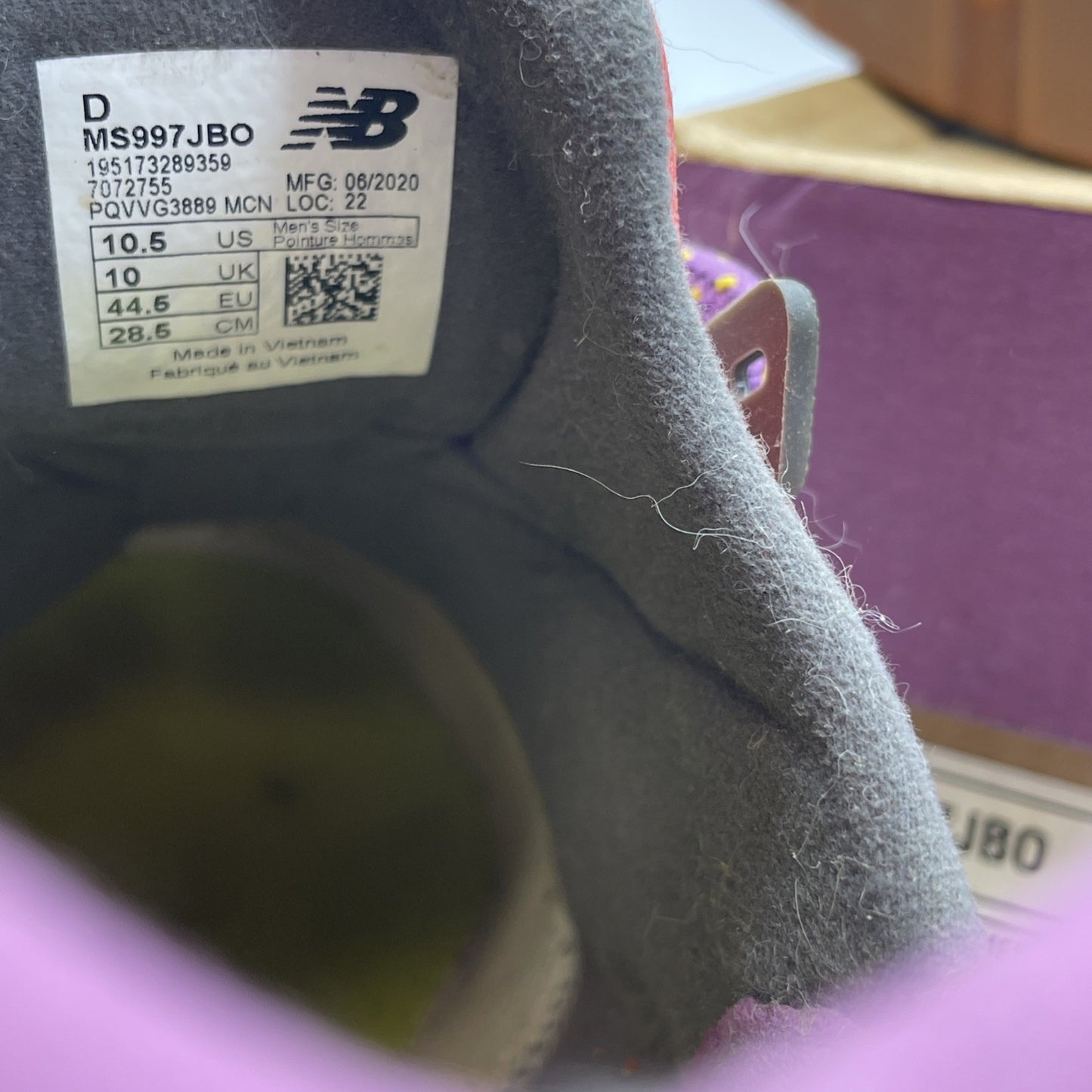 Size 10.5 - BALANCE 997S BODEGA BETTER DAYS BEIGE GREY RED (MS997JBO)