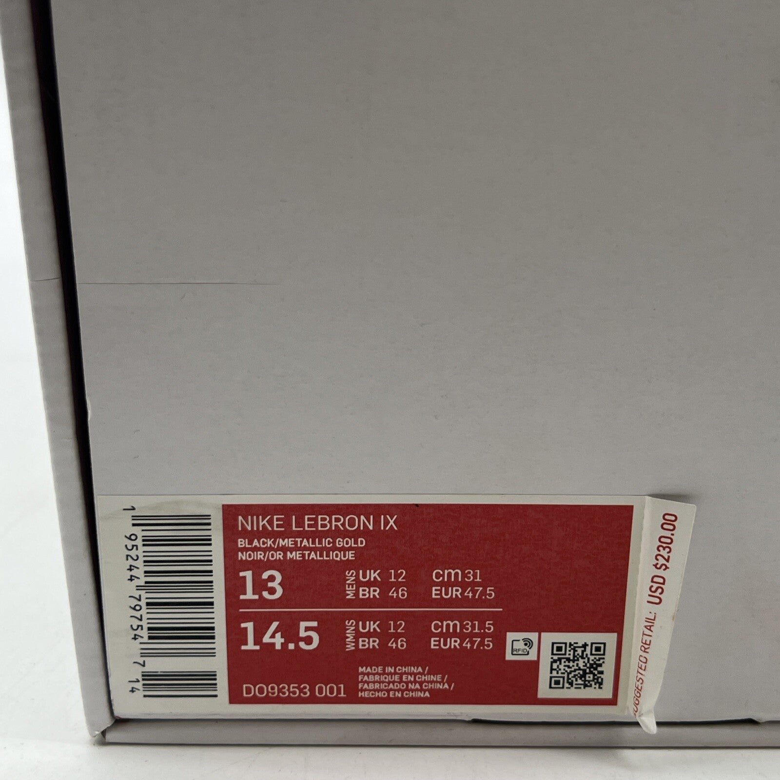 Size 13 - Nike LeBron 9 2022 Watch The Throne (DO9353-001)