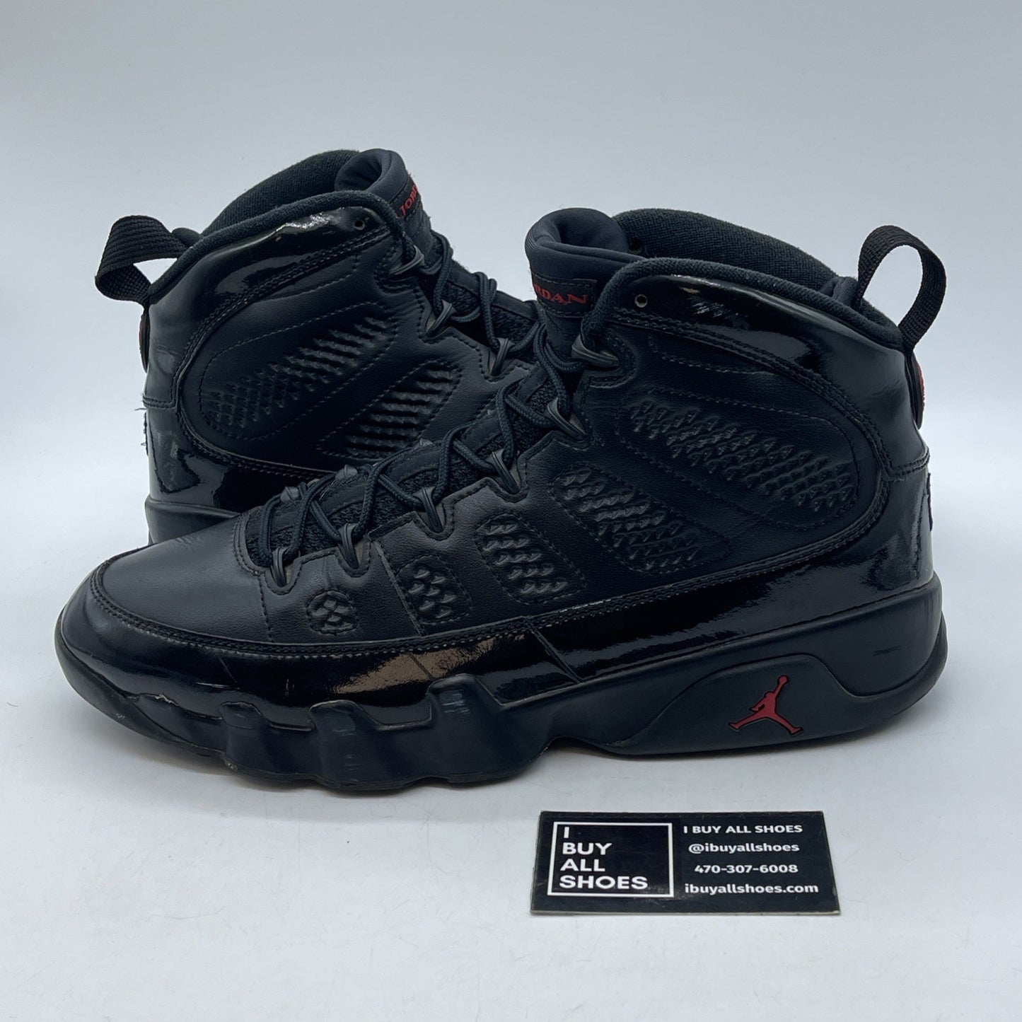 Size 11 - Air Jordan 9 Retro Bred Black Red Leather (302370-014)