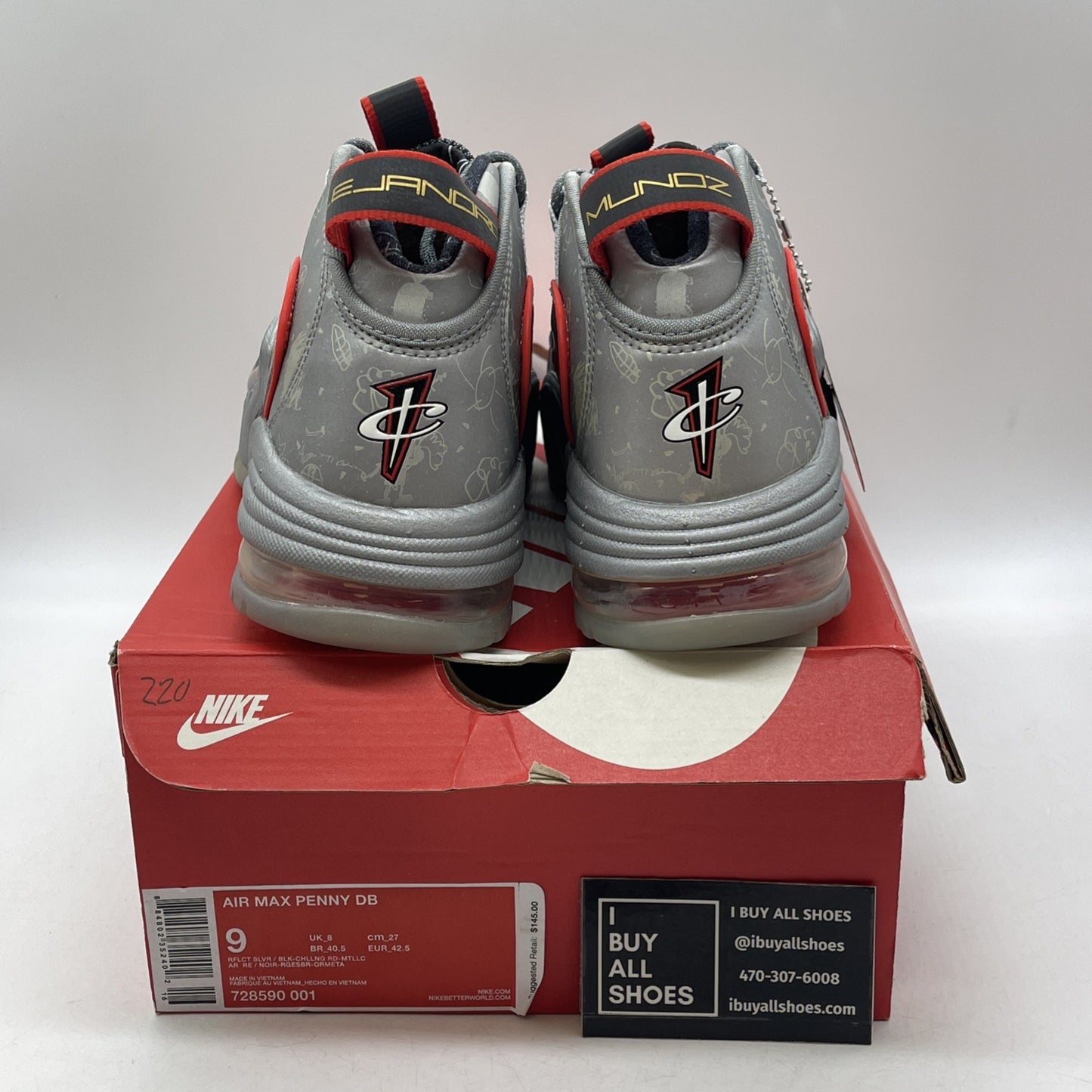 Size 9 - Nike Air Max Penny DB Doernbecher (728590-001)