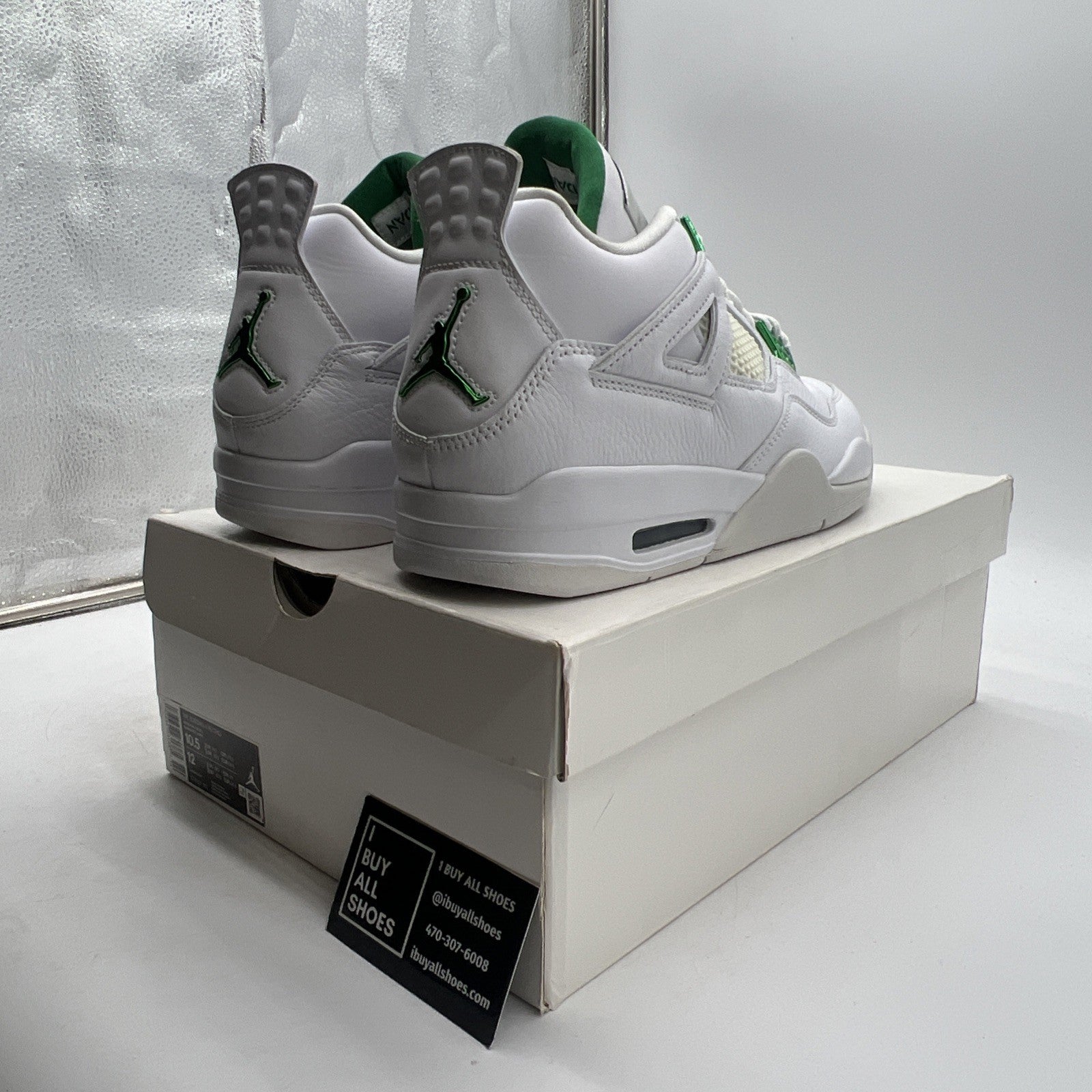 Size 10.5 - Air Jordan 4 Retro Green Metallic (CT8527-113)