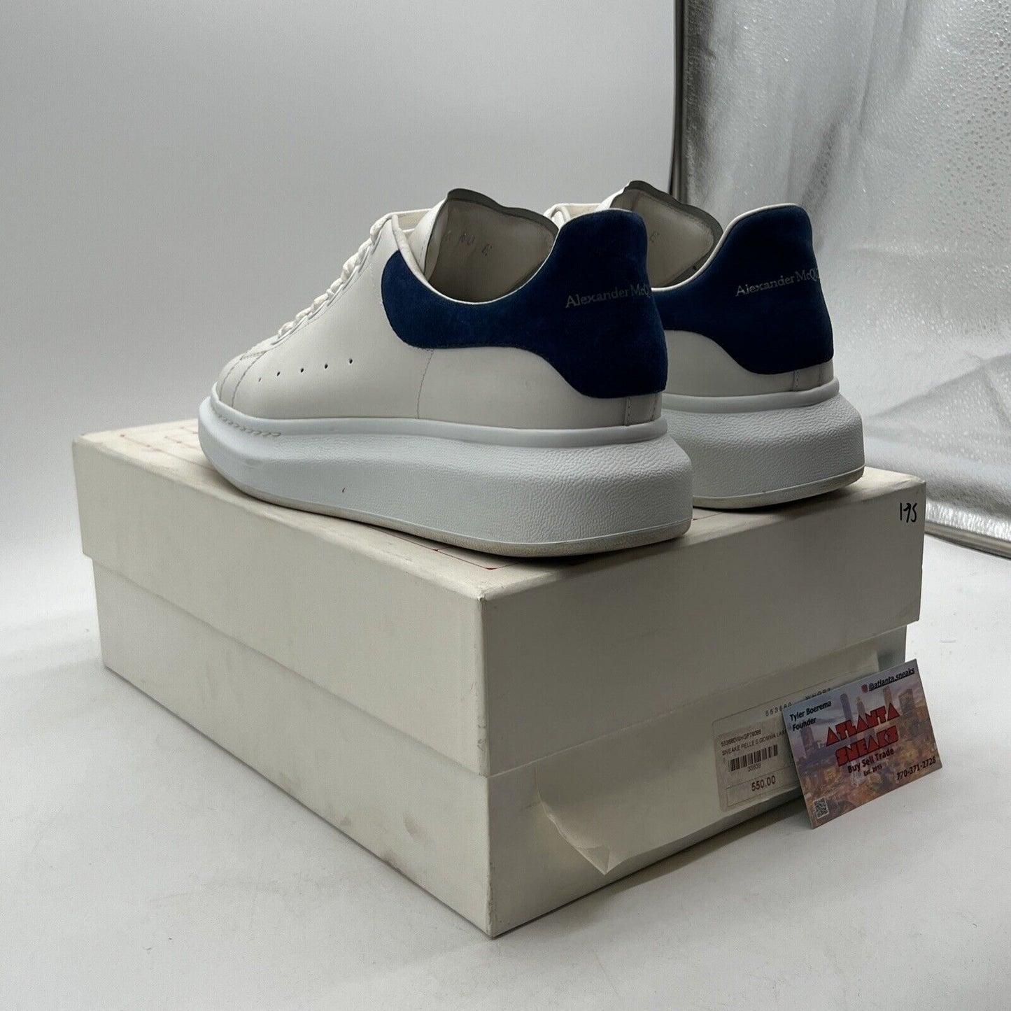 Size 7 - Alexander McQueen Oversized Blue And White