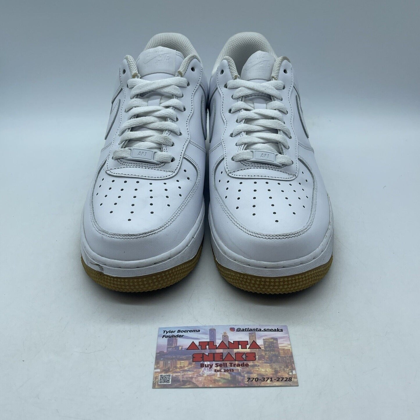 Size 9.5 - Nike Air Force 1 Low White Gum Brown Leather (DJ2739-100)