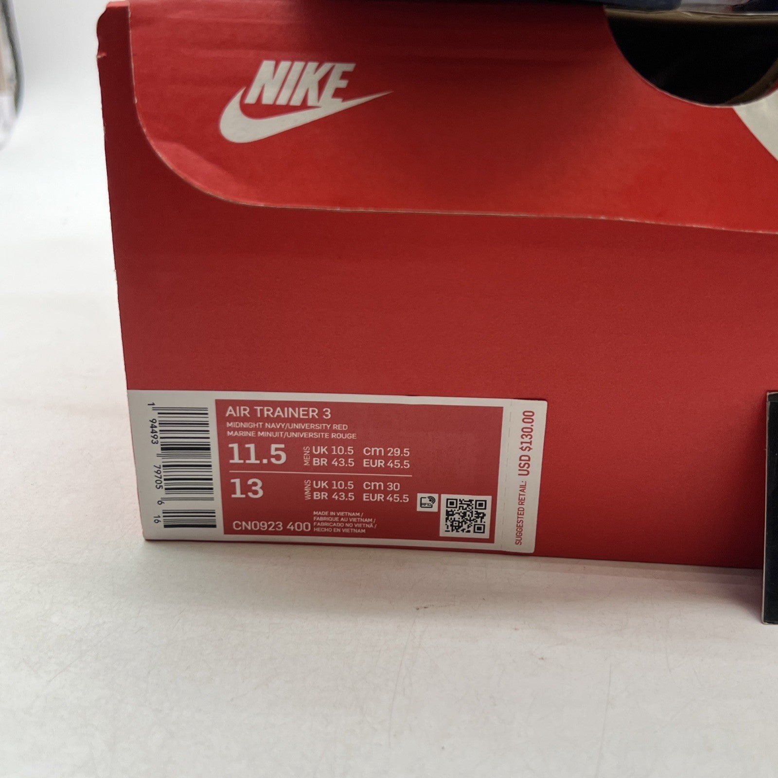 Size 11.5 - Nike Air Trainer 3 Retro USA (CN0923-400)