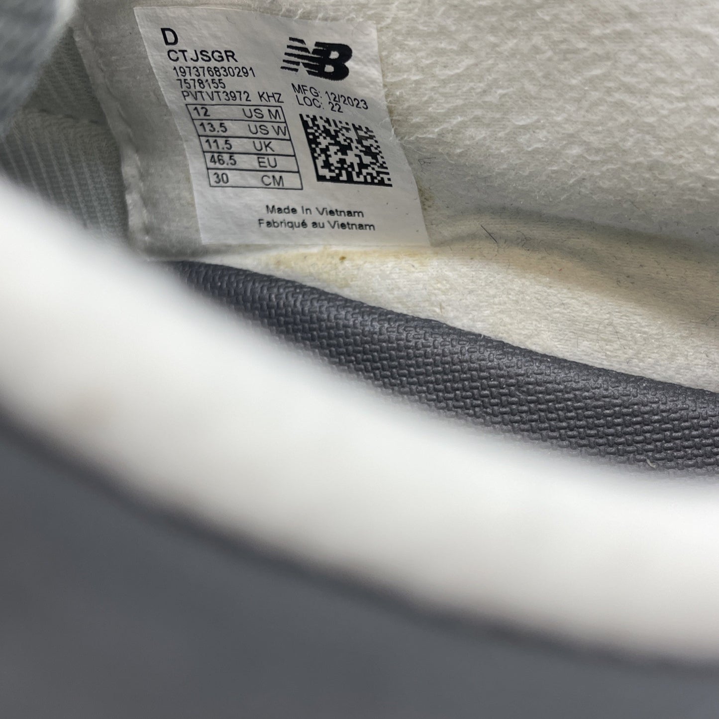 Size 12 - New Balance MSFTSrep x 0.01 Grey (CTJSGR)