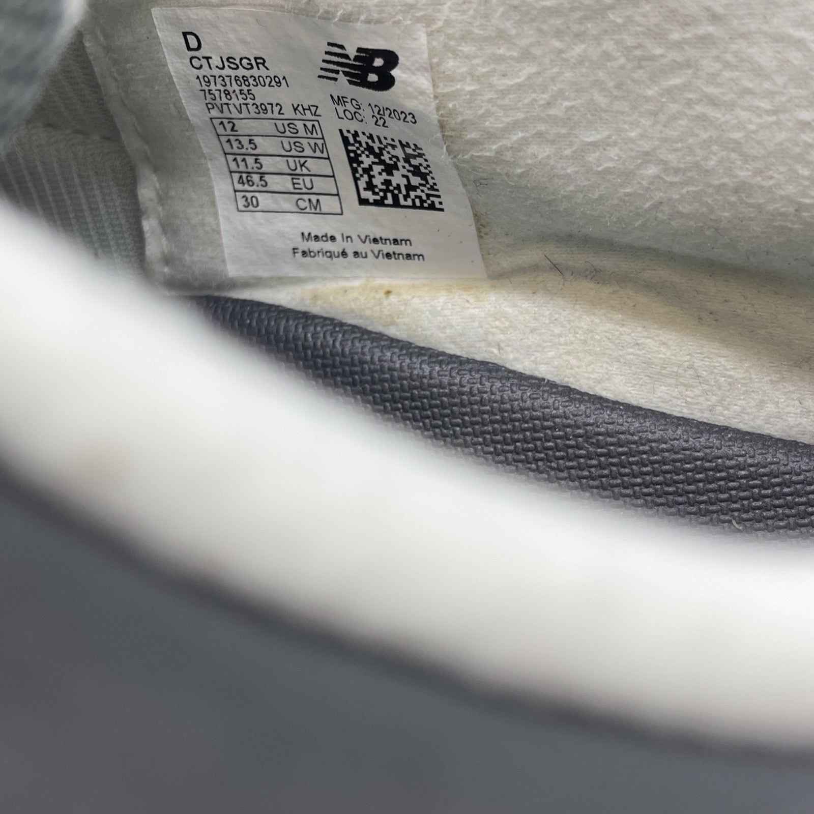 Size 12 - New Balance MSFTSrep x 0.01 Grey (CTJSGR)
