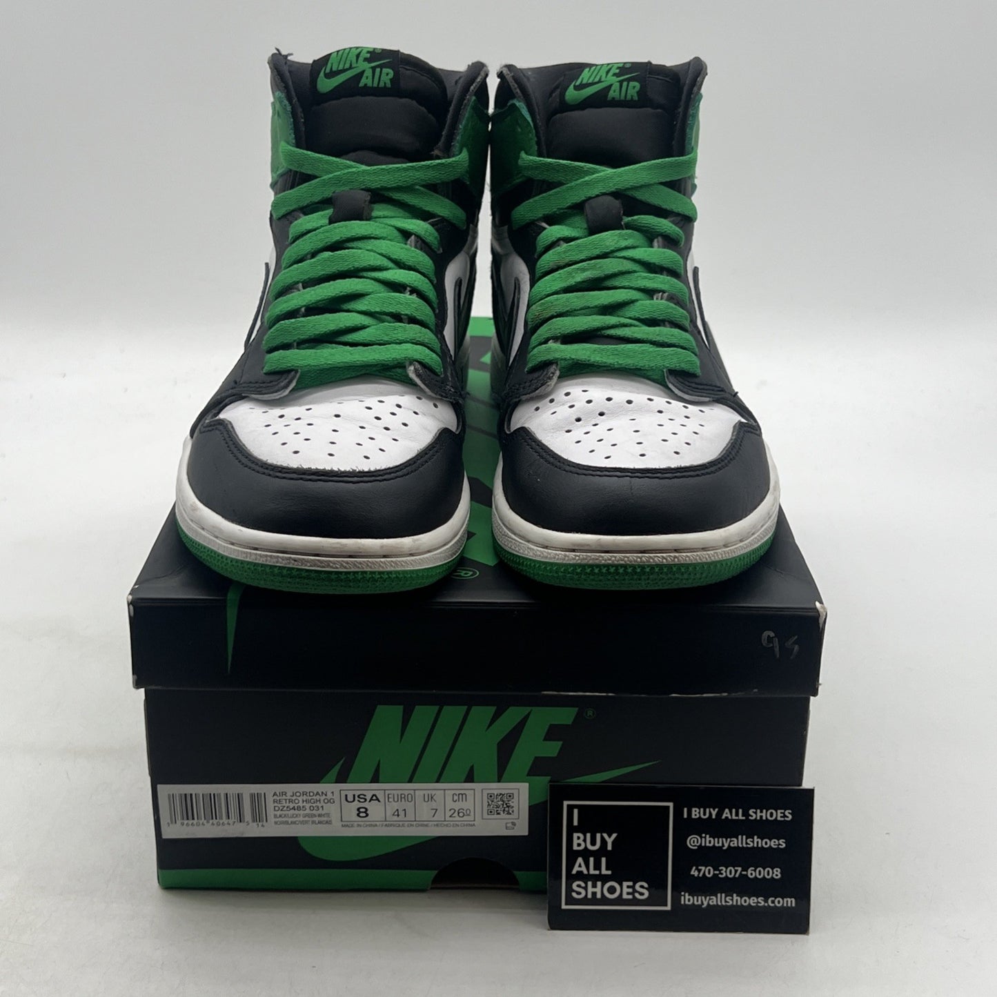 Size 8 - Air Jordan 1 Retro OG High Lucky Green (DZ5485-031)