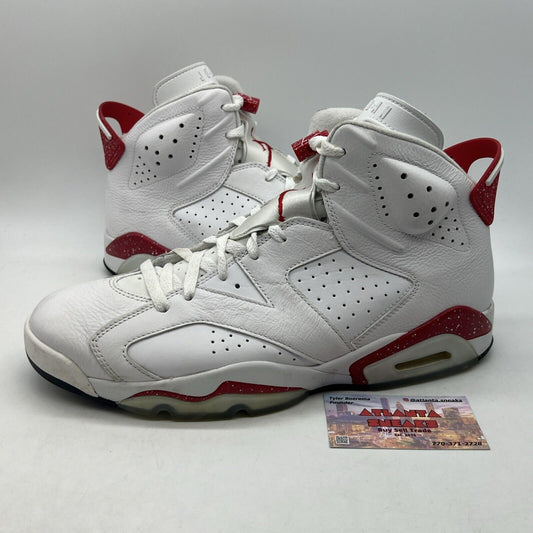 Size 12 - Jordan 6 White and University Red 2022 White Leather (CT8529-162)