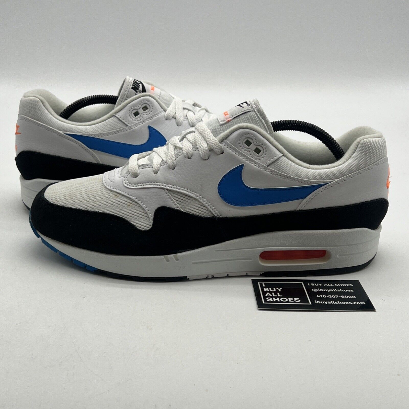 Size 11.5 - Nike Air Max 1 Photo Blue Total Orange (AH8145-112)