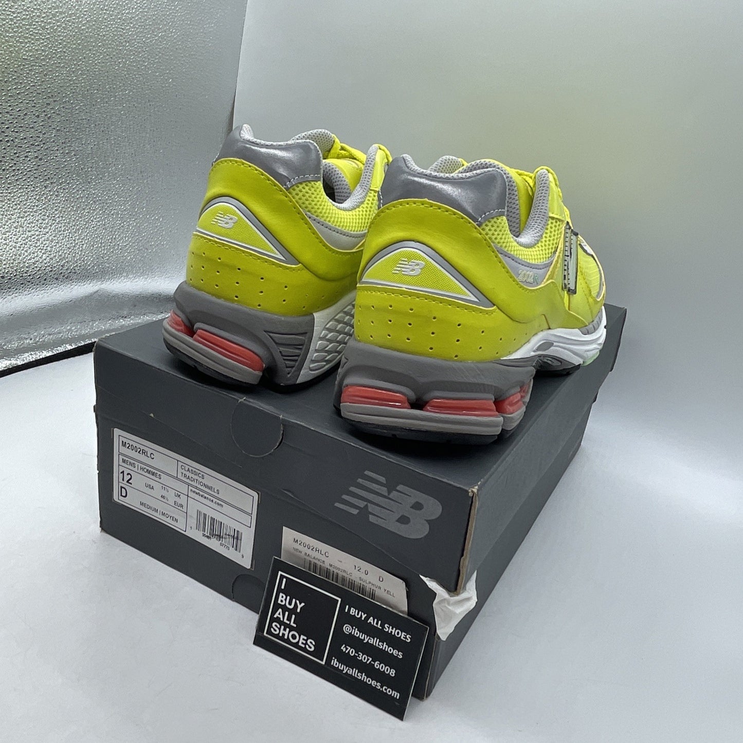 Size 12 - New Balance 2002R Sulpher Yellow (M2002RLC)