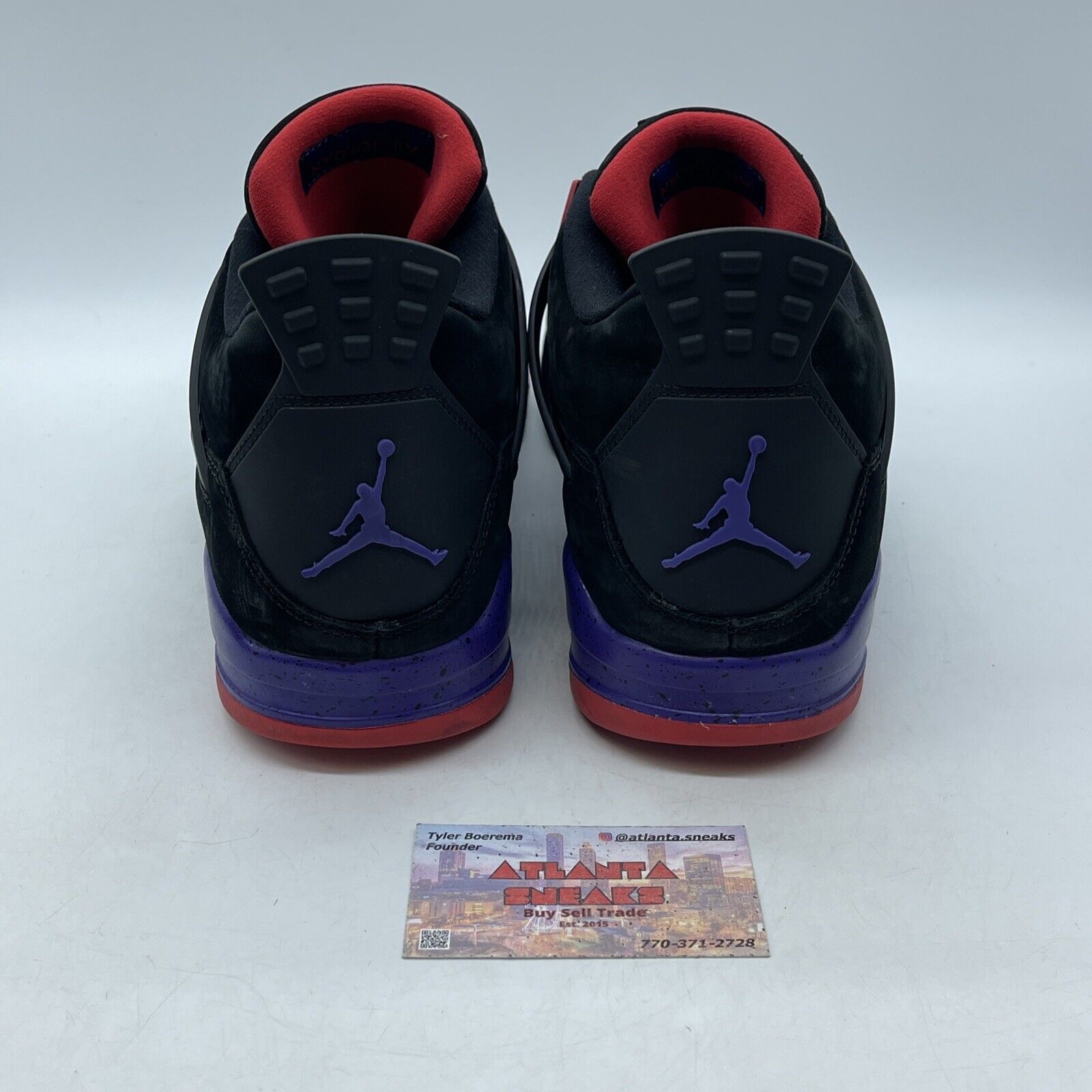 Size 13 - Jordan 4 Retro NRG Raptors 2018 Black Suede Leather (AQ3816-065)