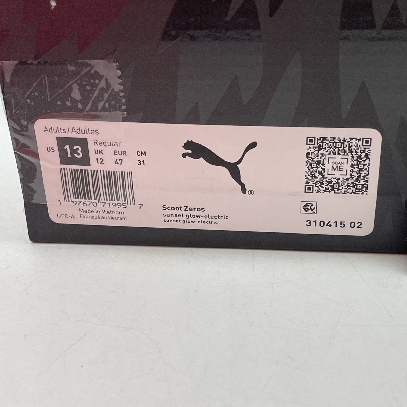 Size 13 - Puma Scoot Zeros Sunset Glow (310415-02)