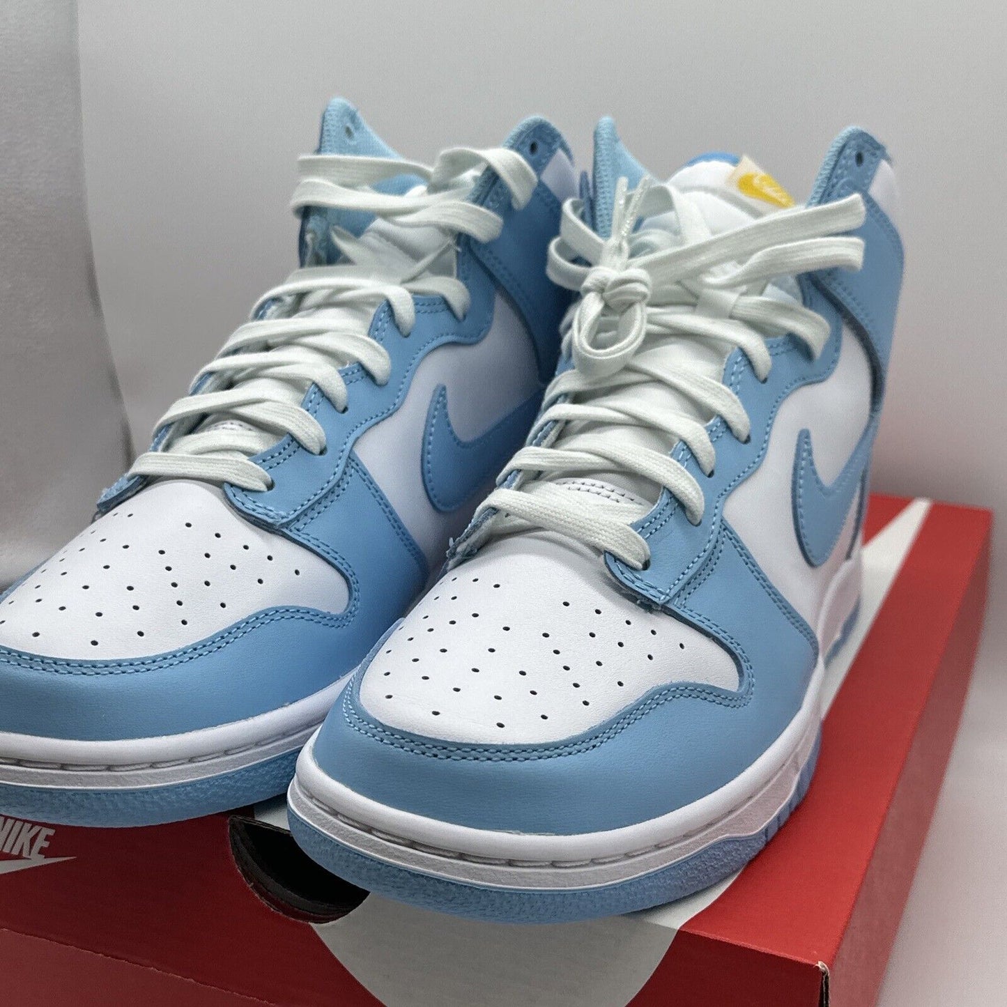 Nike SB Dunk High Blue Chill New Sz 10 With Original Box Whir Yellow Blue Icy Al