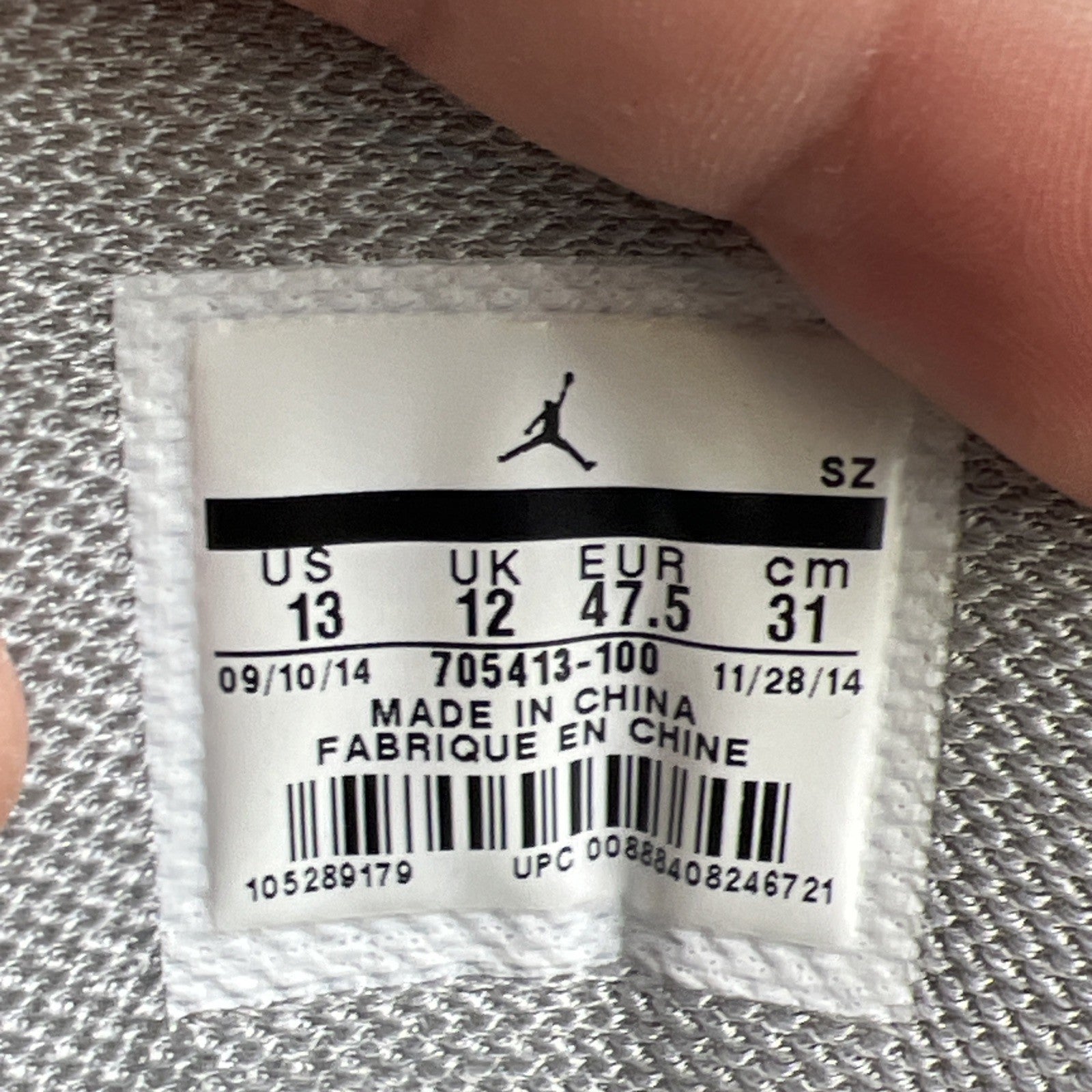 Size 13 - Air Jordan Dub Zero Laser (705413-100)