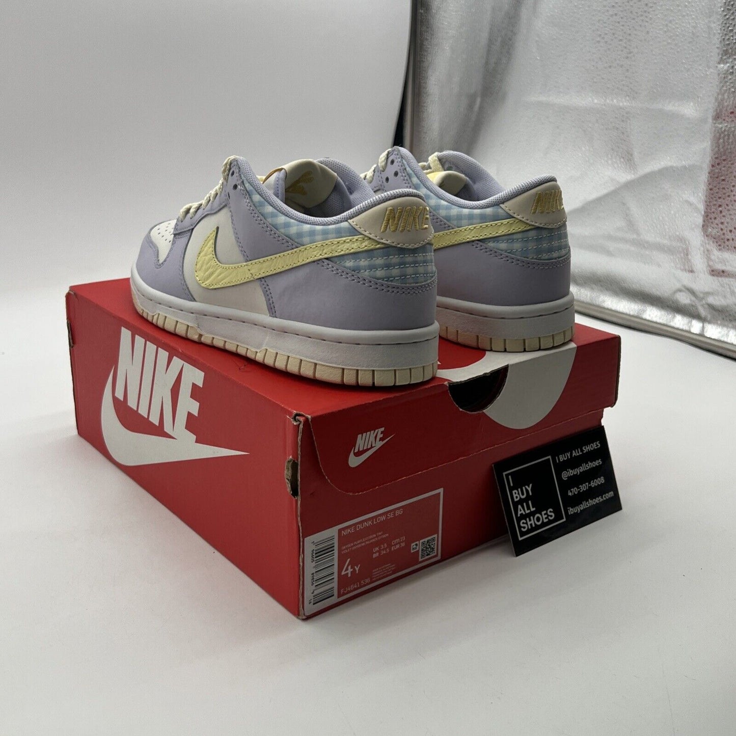 Size 4Y - Nike Dunk Low SE BG "Easter 2023" Oxygen Purple (FJ4641-536)