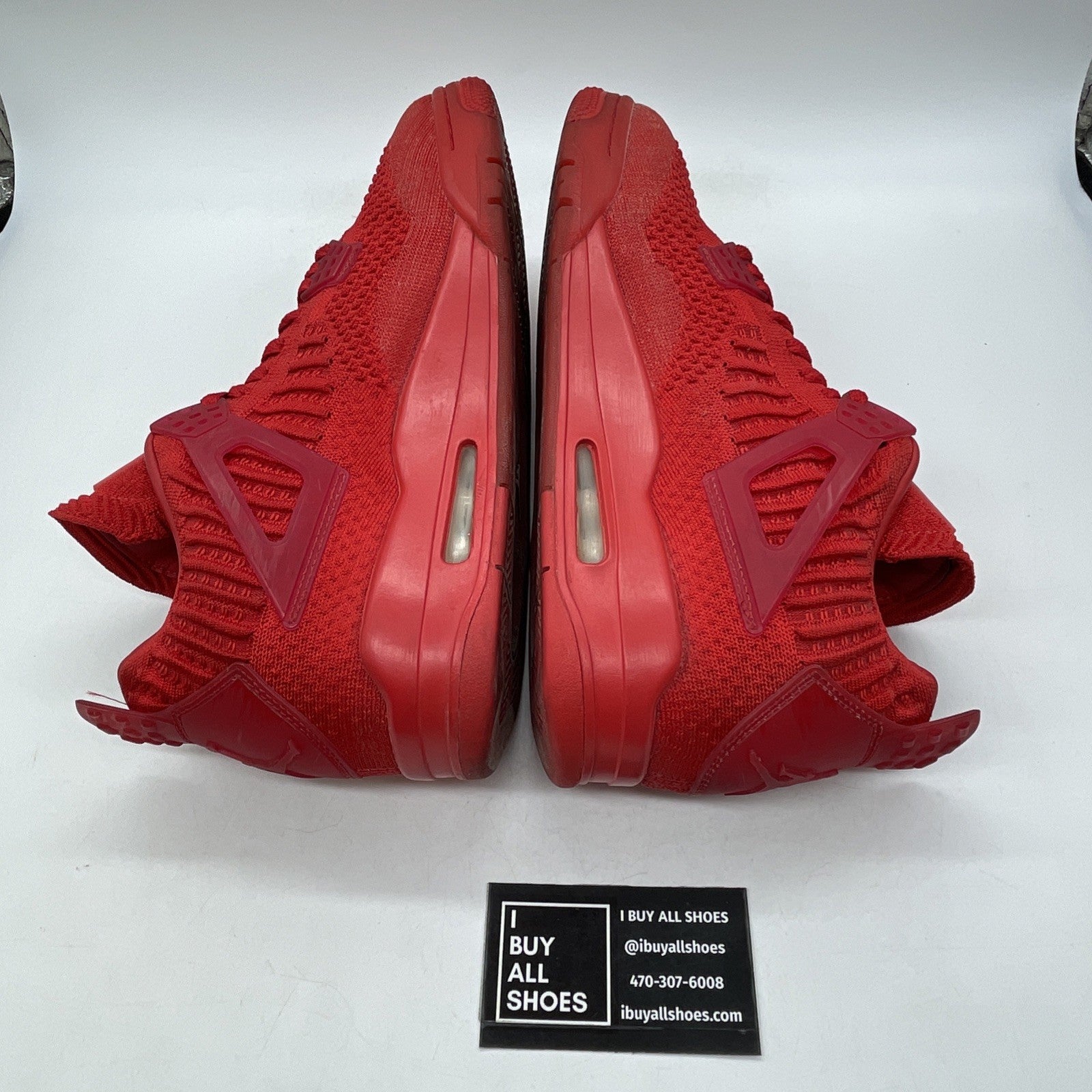 Size 10 - Air Jordan 4 Retro Flyknit University Red Suede (AQ3559-600)
