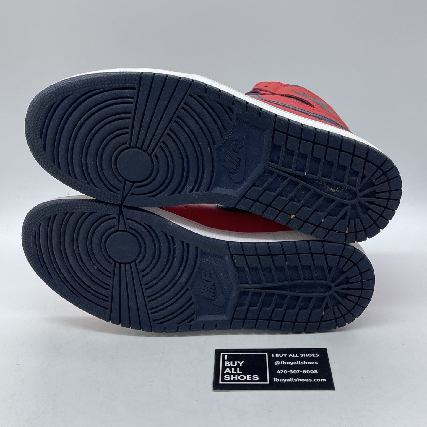 Size 9.5 - Air Jordan 1 Retro OG High David Letterman Blue Red (555088-606)