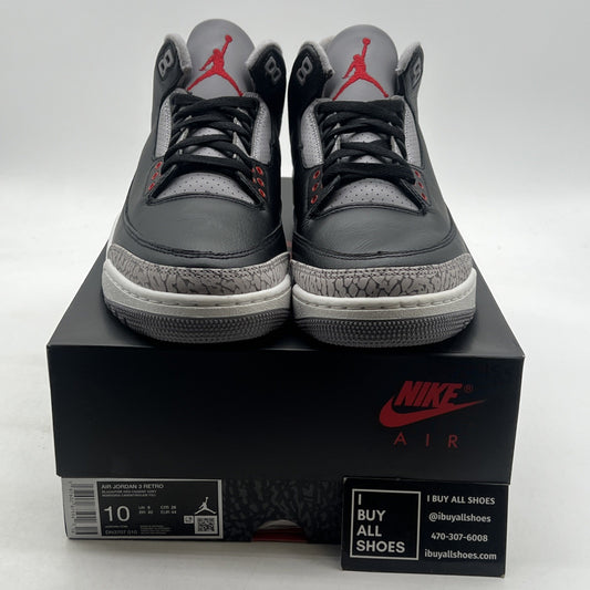 Size 10 - Air Jordan 3 Retro OG 2024 Black Cement (DN3707-010)