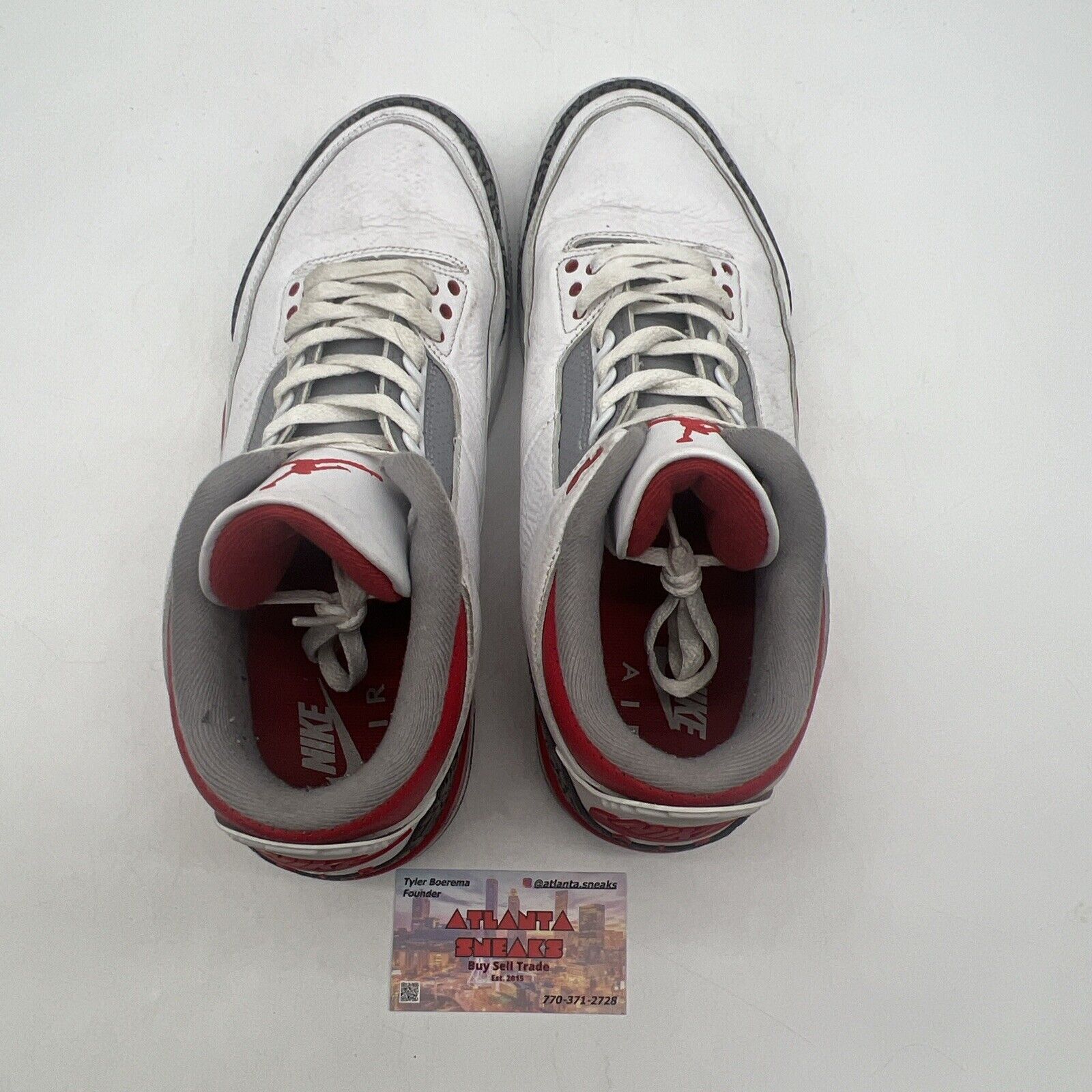 Size 11.5 - Jordan 3 Retro Mid Fire Red White Grey Leather (DN3707-160)