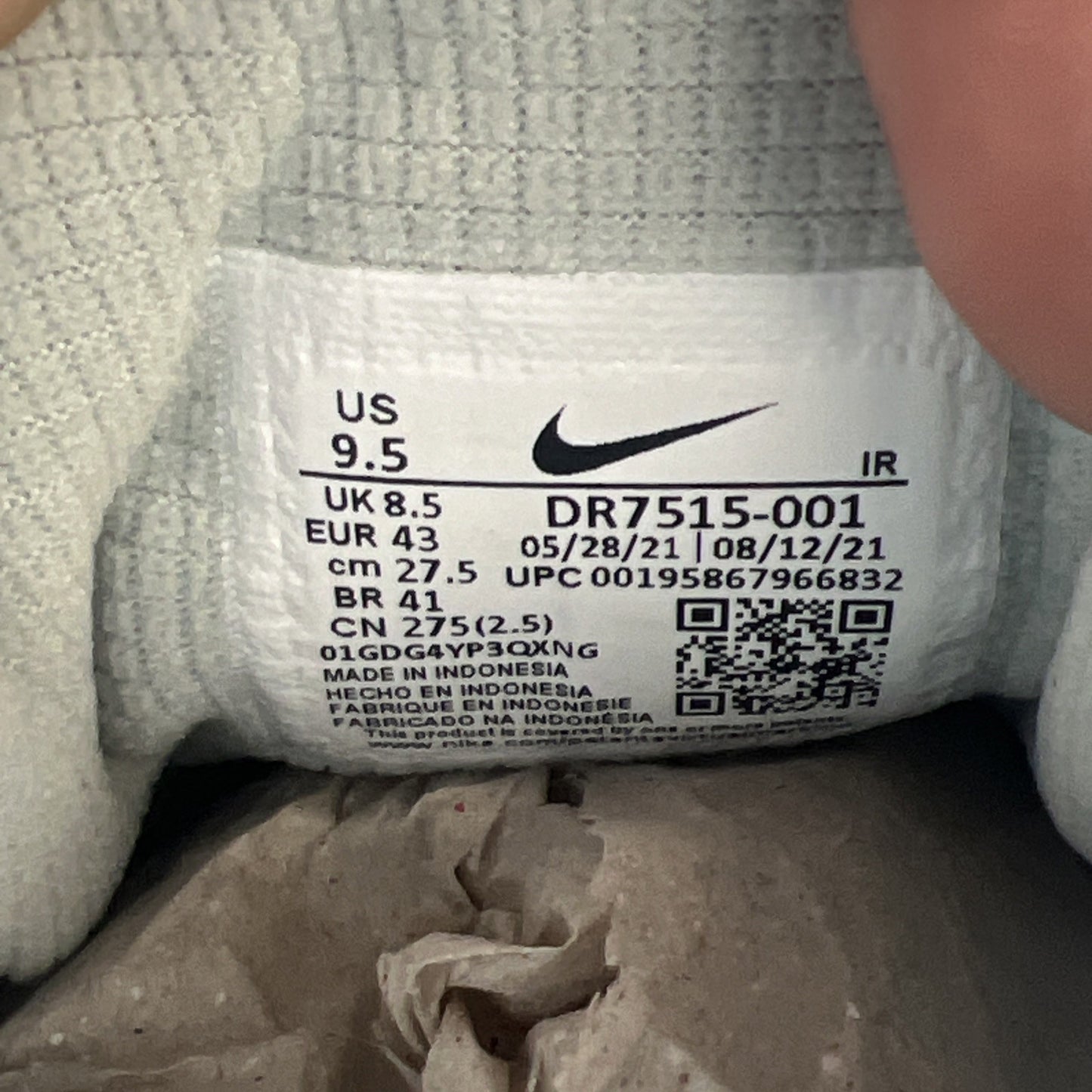 Size 9.5 - Nike Travis Scott x Air Trainer 1 SP Gray (DR7515-001)