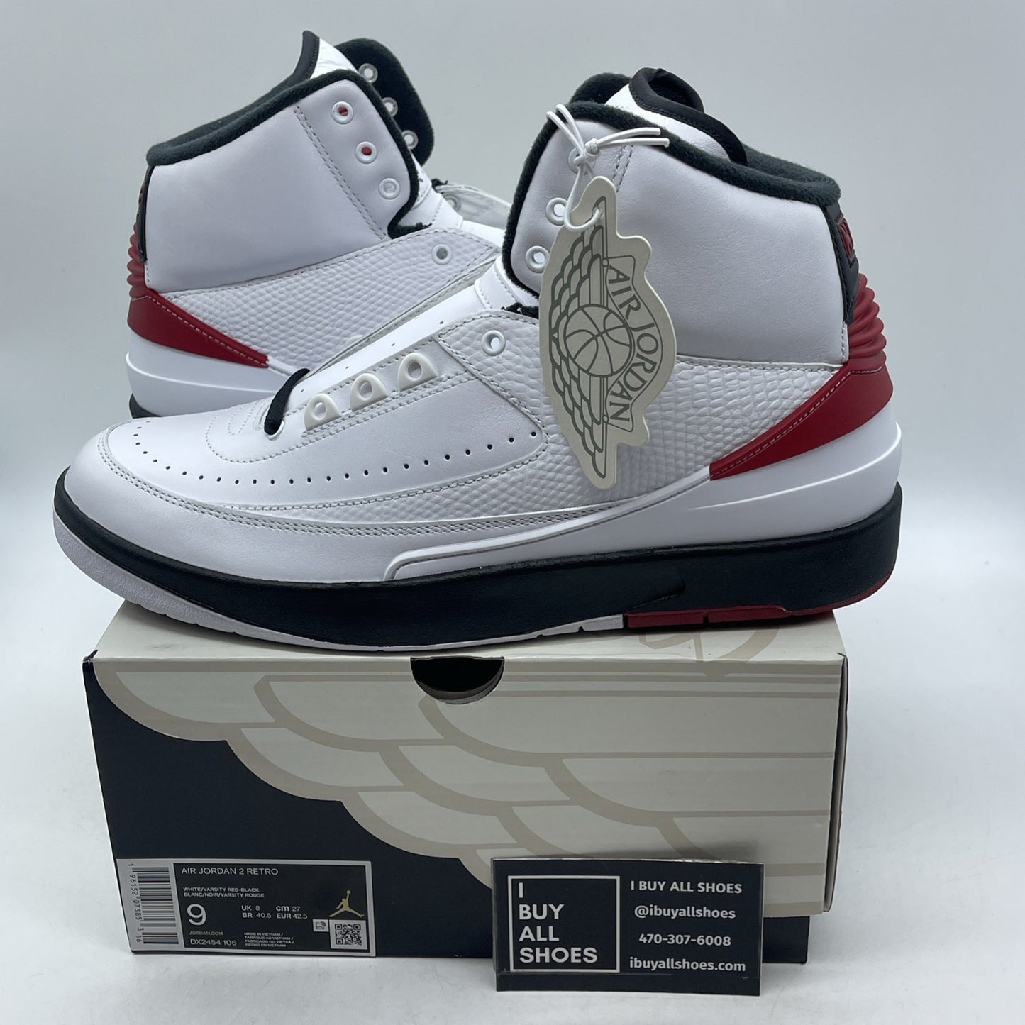 Size 9 - Air Jordan 2 Retro Mid Chicago (DX2454-106)