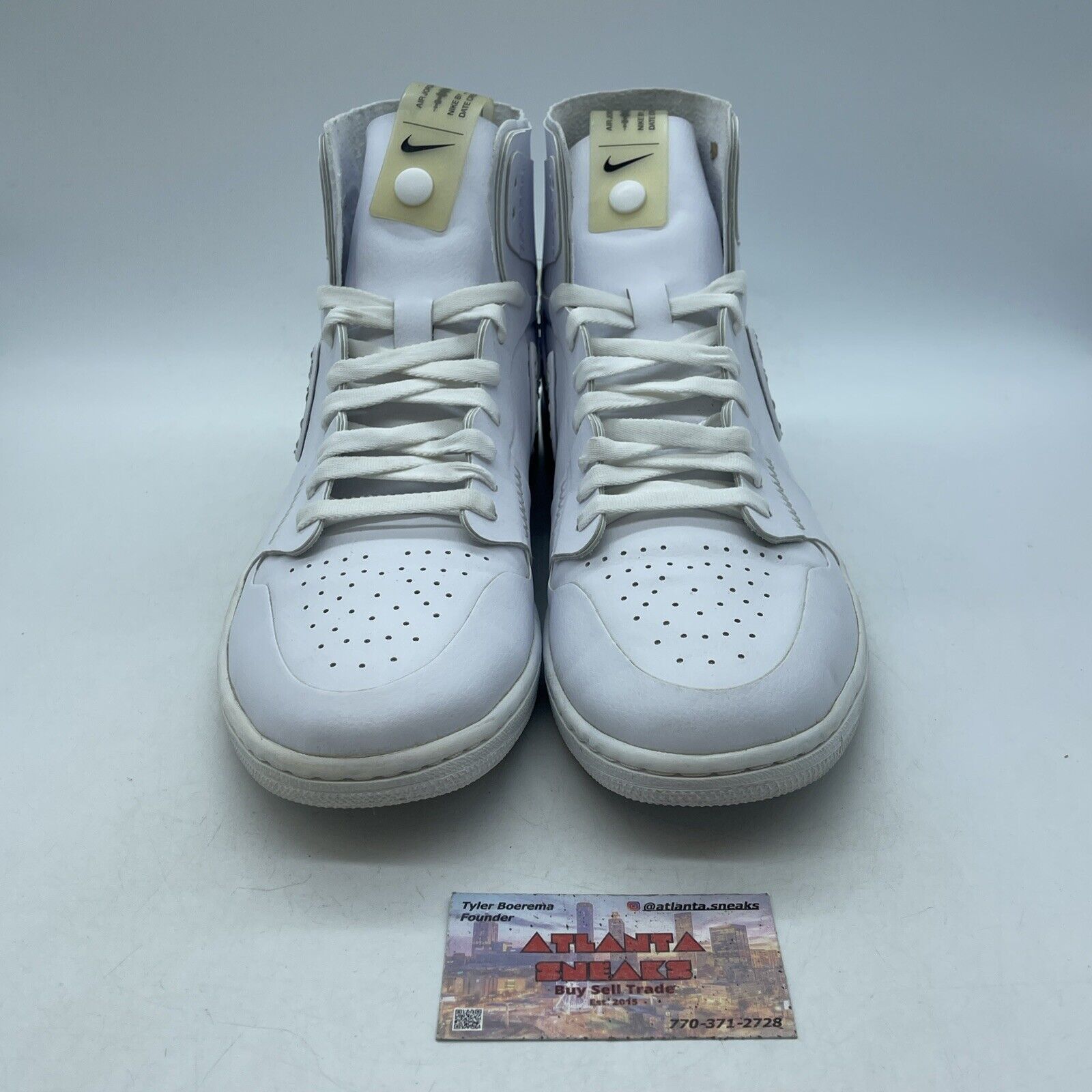 Size 12 - Air Jordan 1 Retro High Noise Cancelling White Leather (CI5910-110)