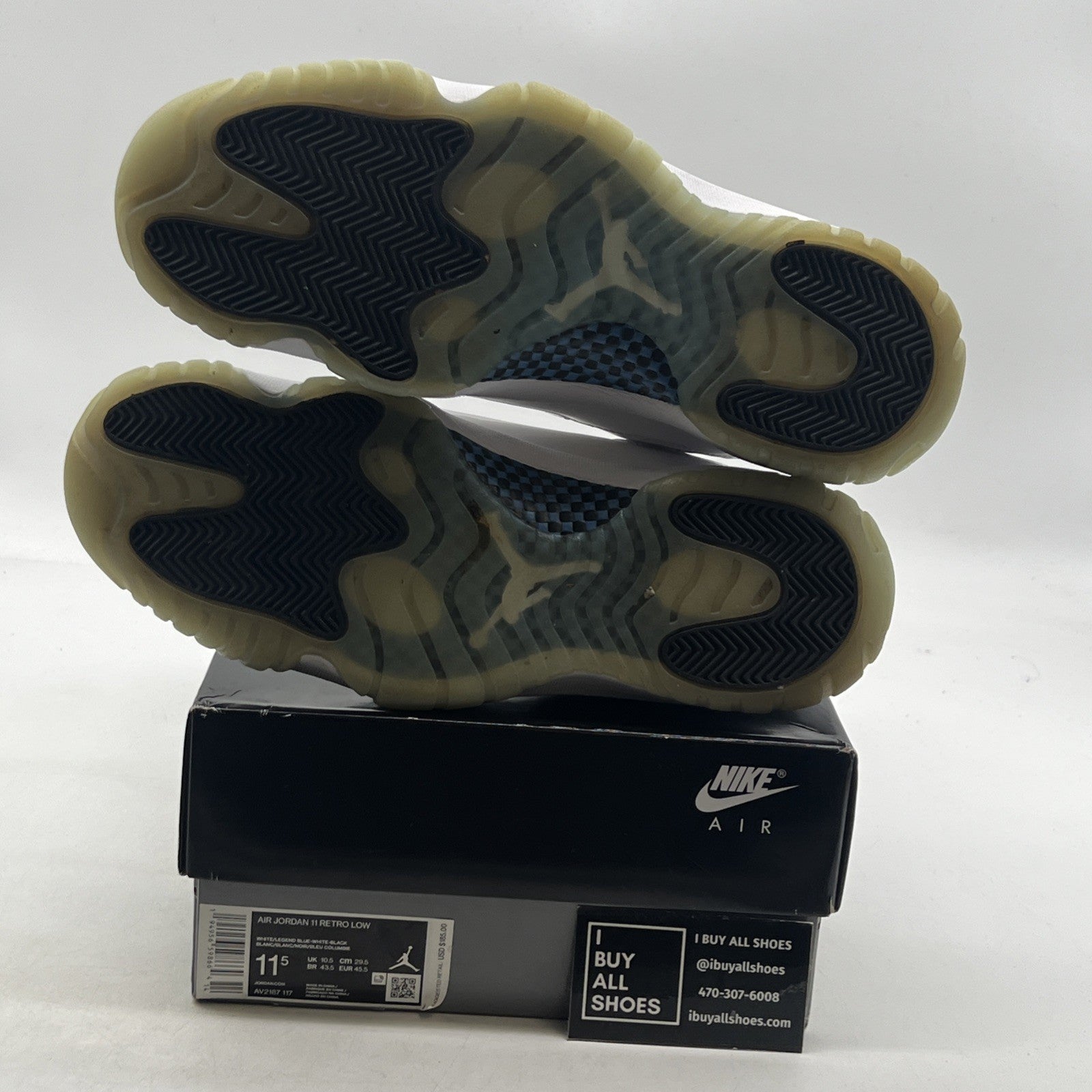 Size 11.5 - Air Jordan 11 Retro Low Legend Blue (AV2187-117)