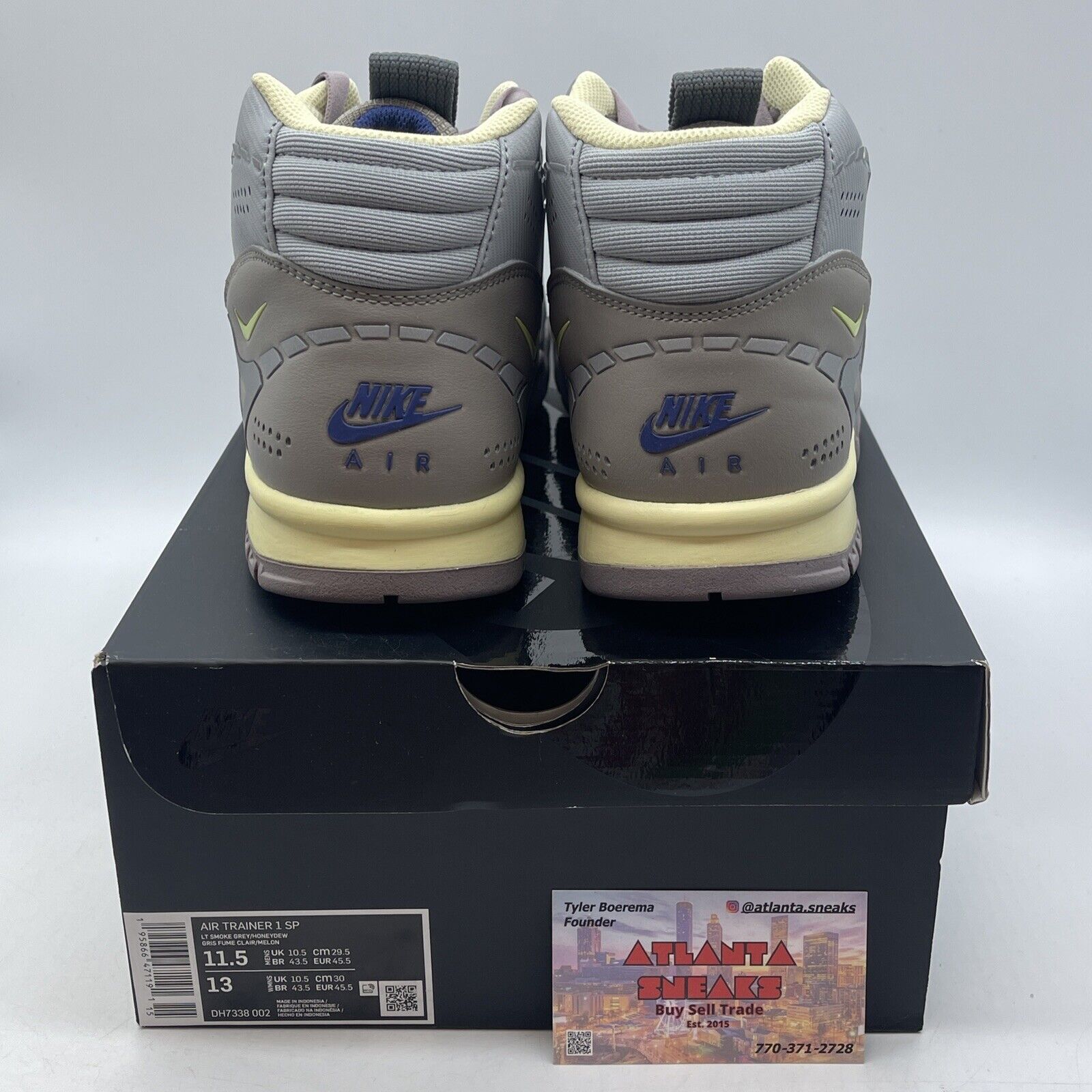 Size 11.5 - Nike Air Trainer 1 Honeydew Green Grey Brown Yellow (DH7338-002)