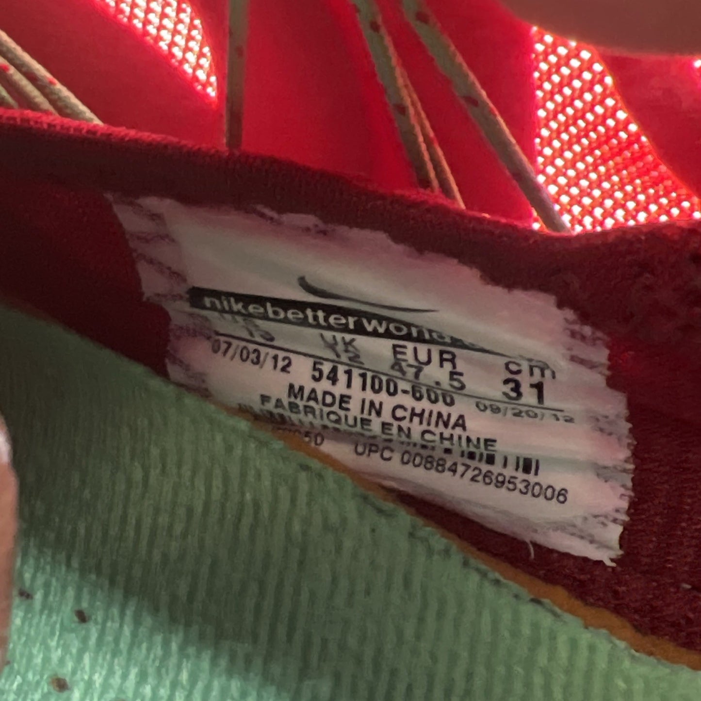 Size 13 - Nike LeBron 10 Christmas (541100-600)