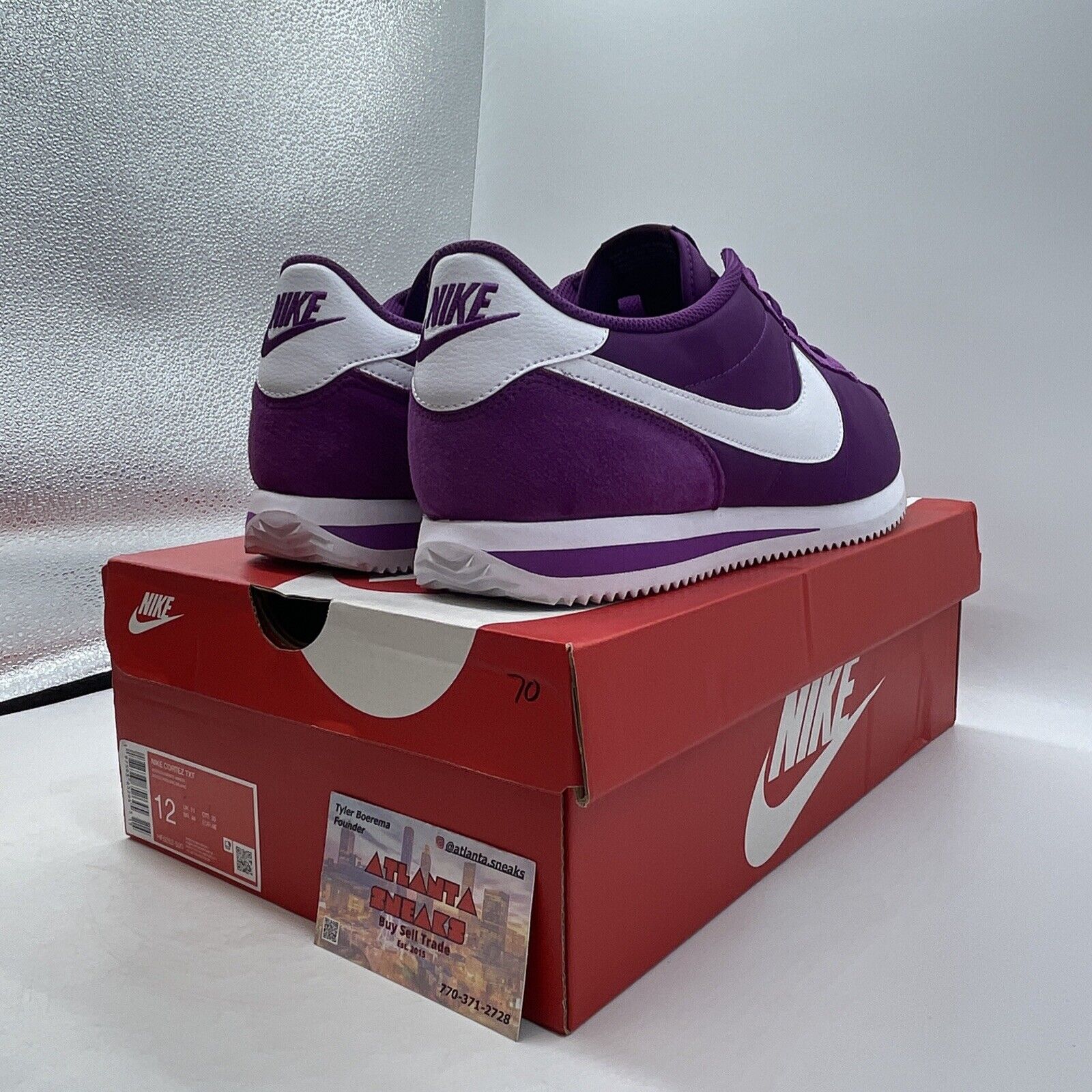 Size 12 - Nike Cortez TXT Viotech White Purple Suede (HF0263-500)