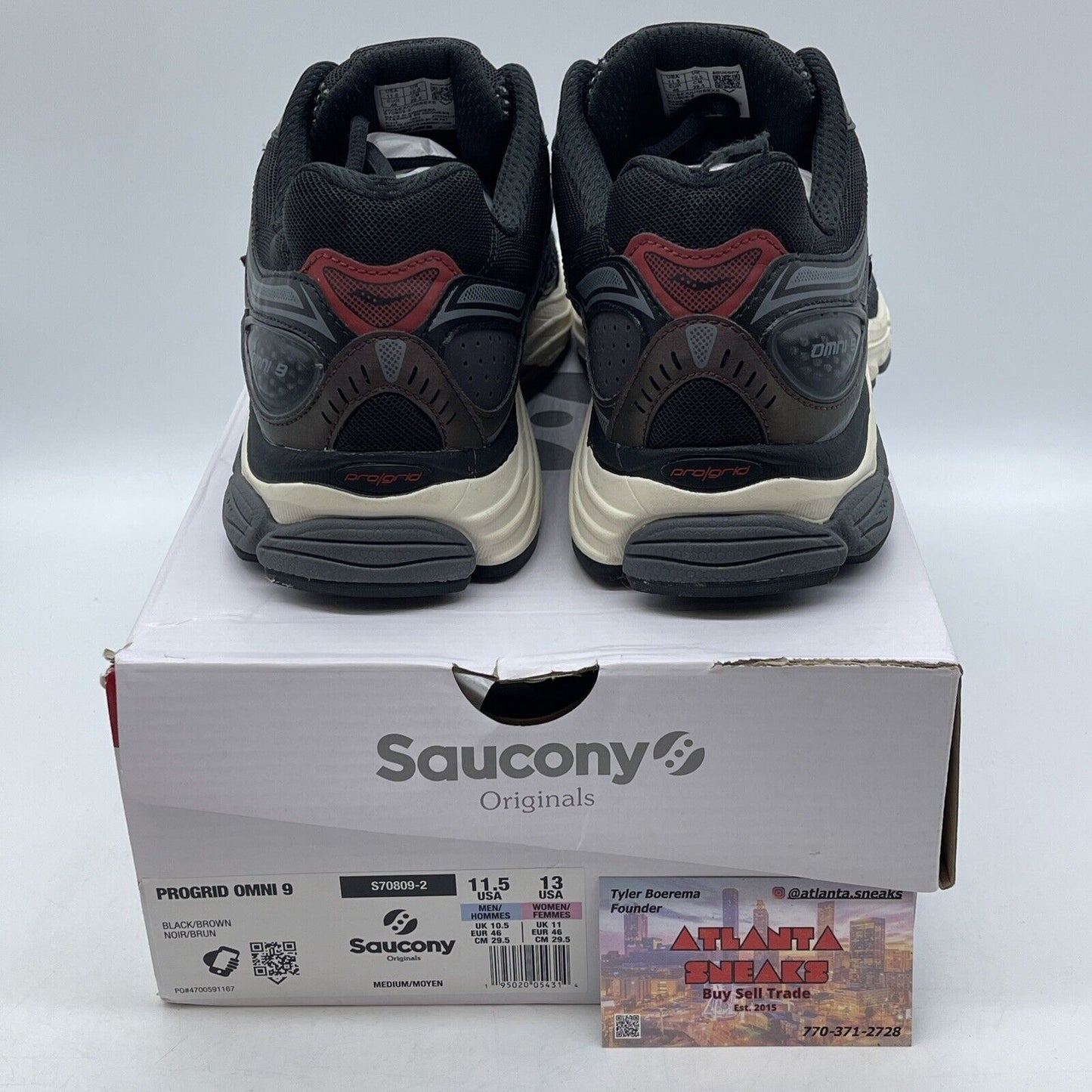 Size 11 - Saucony Progrid Omni 9 Disrupt Pack White Red Black (S70809-2)