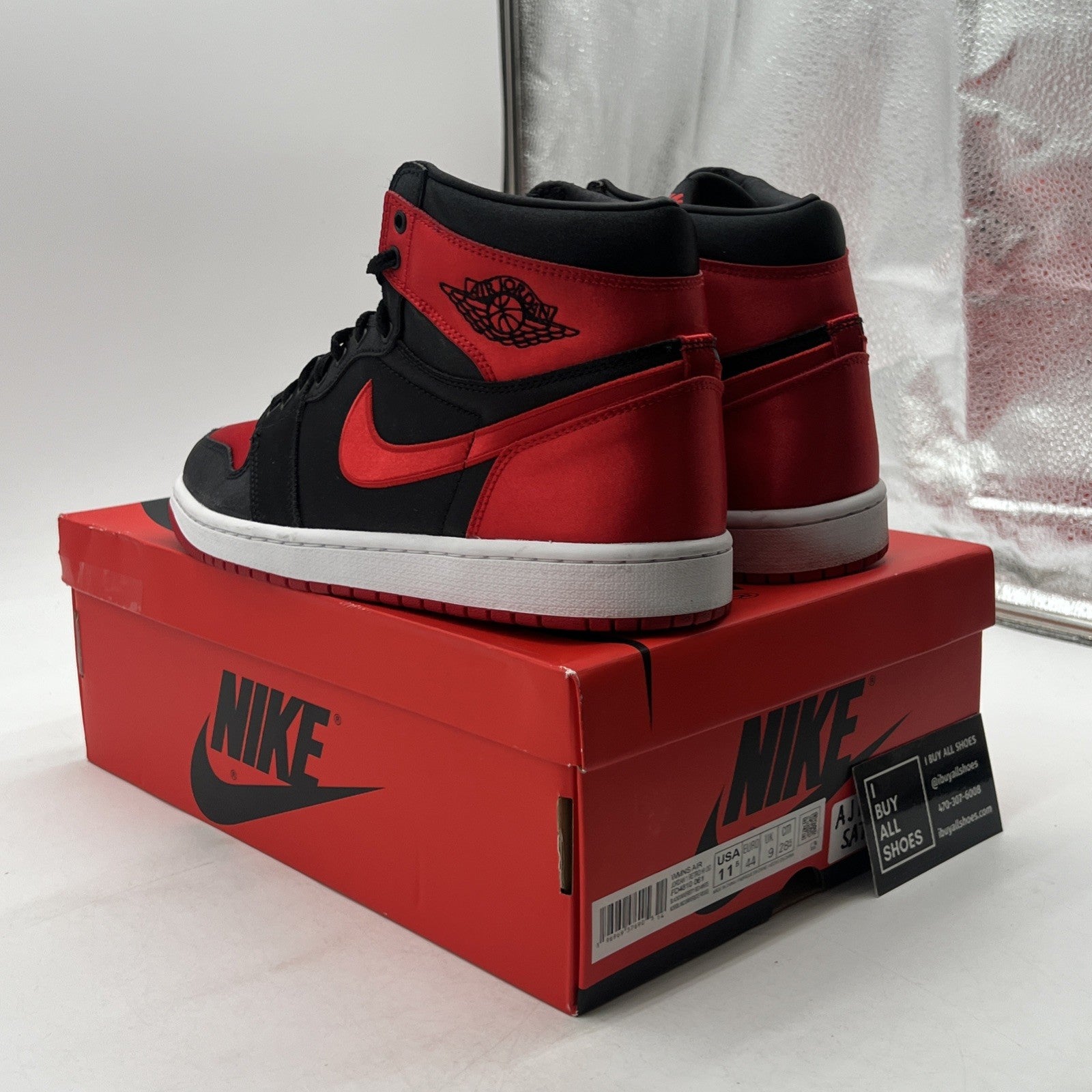 Size 11.5 - Air Jordan 1 Retro OG 2023 High Satin Bred W (FD4810-061)