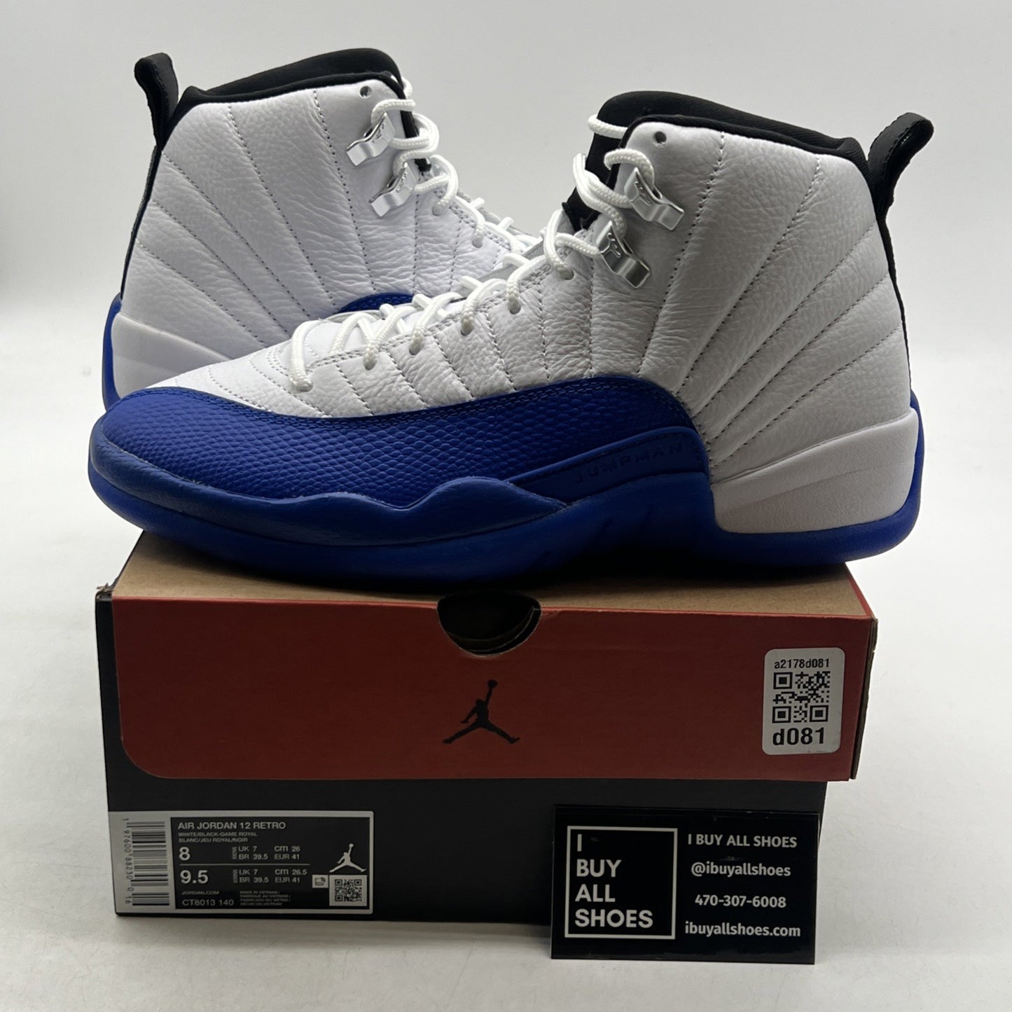 Size 8 - Air Jordan 12 Retro Blueberry (CT8013-140)