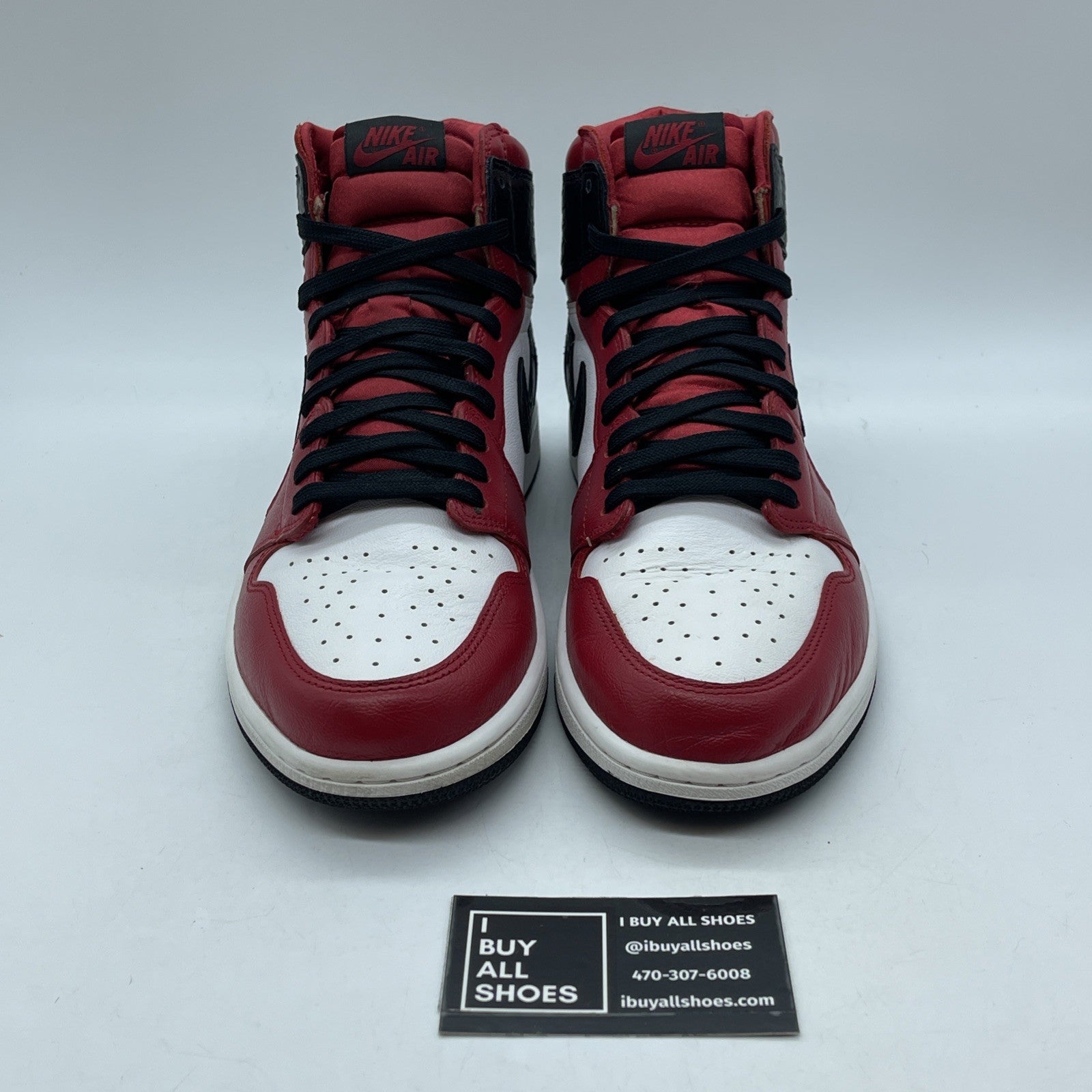 Size 11.5W - Air Jordan 1 Retro OG High Satin Red White Leather (CD0461-601)