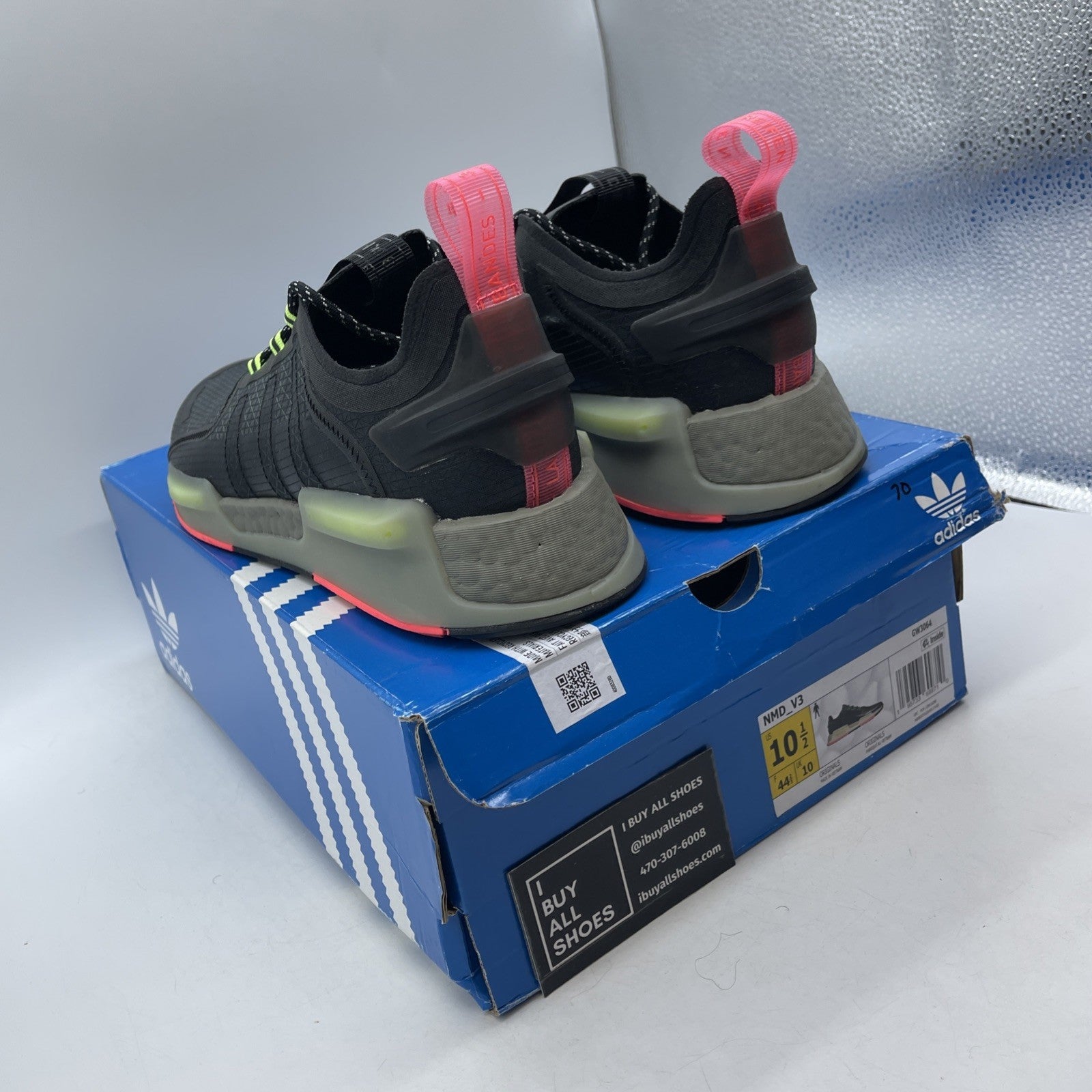 Size 10.5 - Adidas NMD_V3 Black Signal Green (GW3064)
