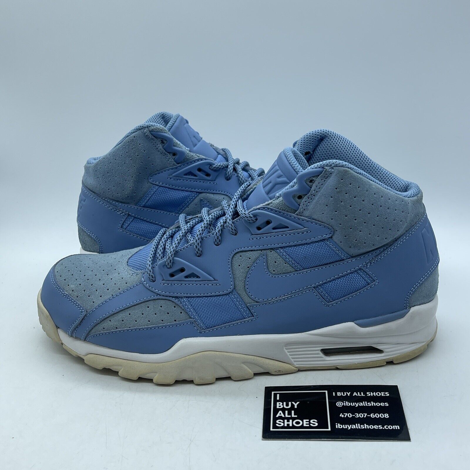 Size 11 - Nike Air Trainer SC High Unviersity Blue White Suede (302346-401)
