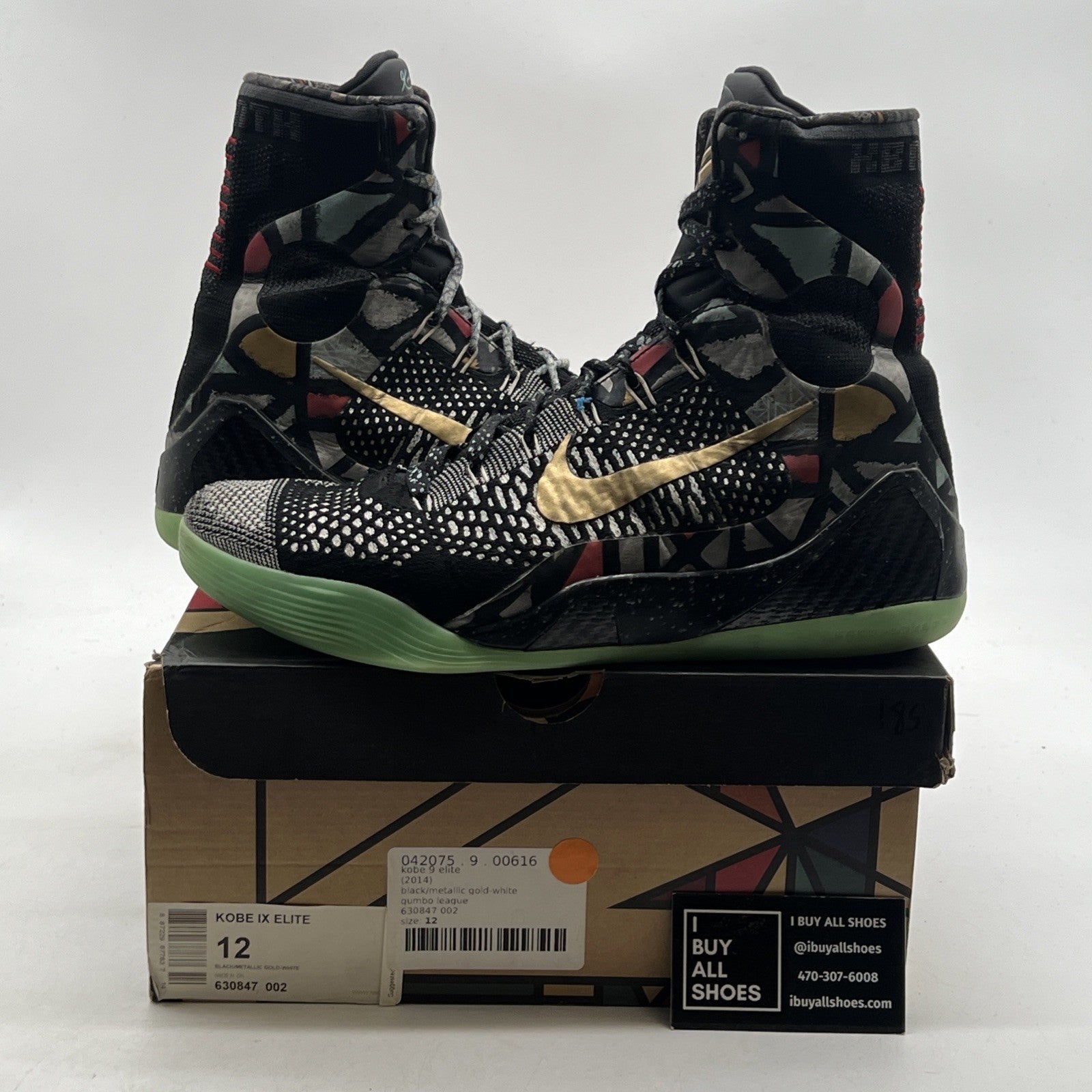 Size 12 - Nike Kobe 9 Elite NOLA Gumbo League - Maestro (630847-002)