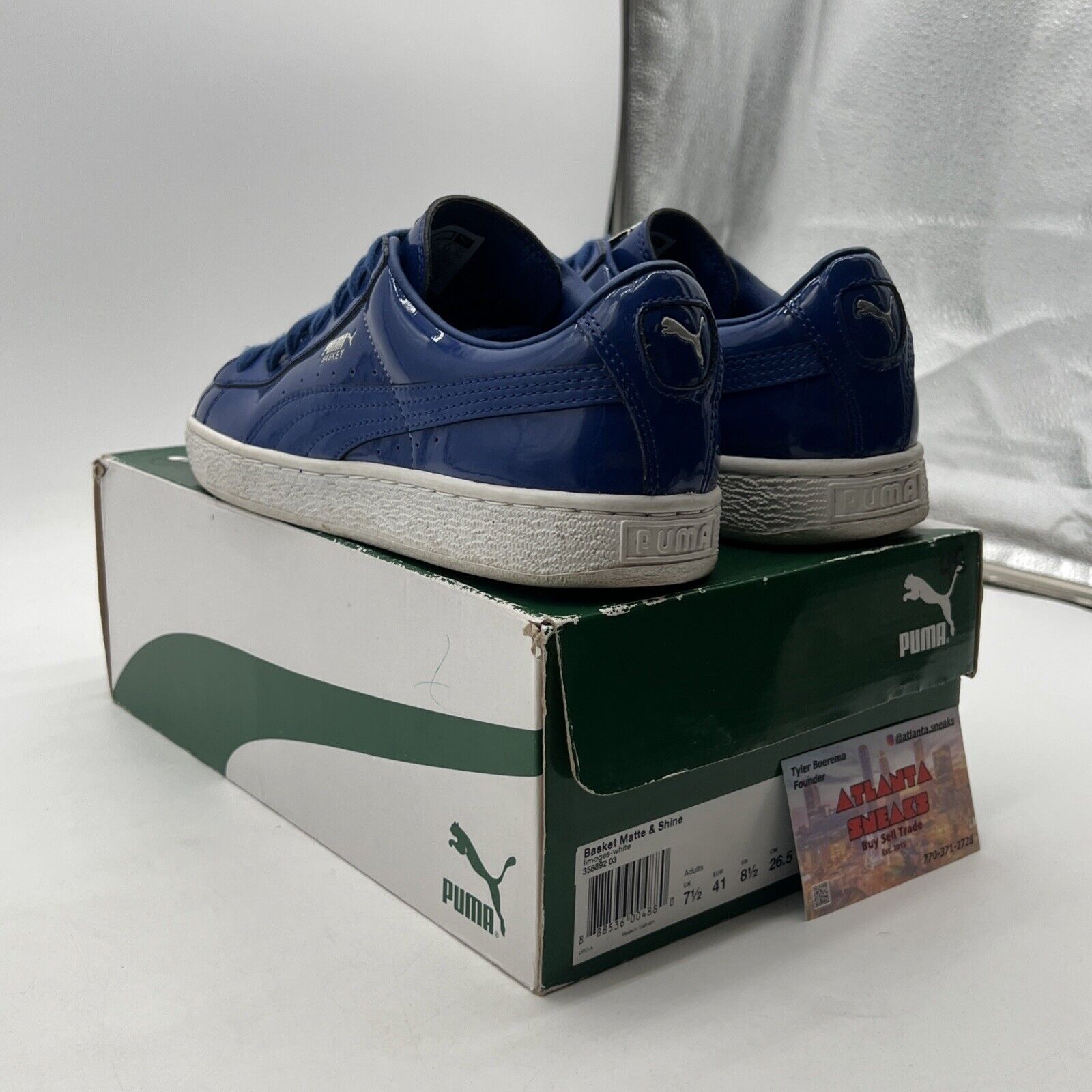 Size 8.5 - PUMA Basket Matte & Shine - Limoges (357892-03)