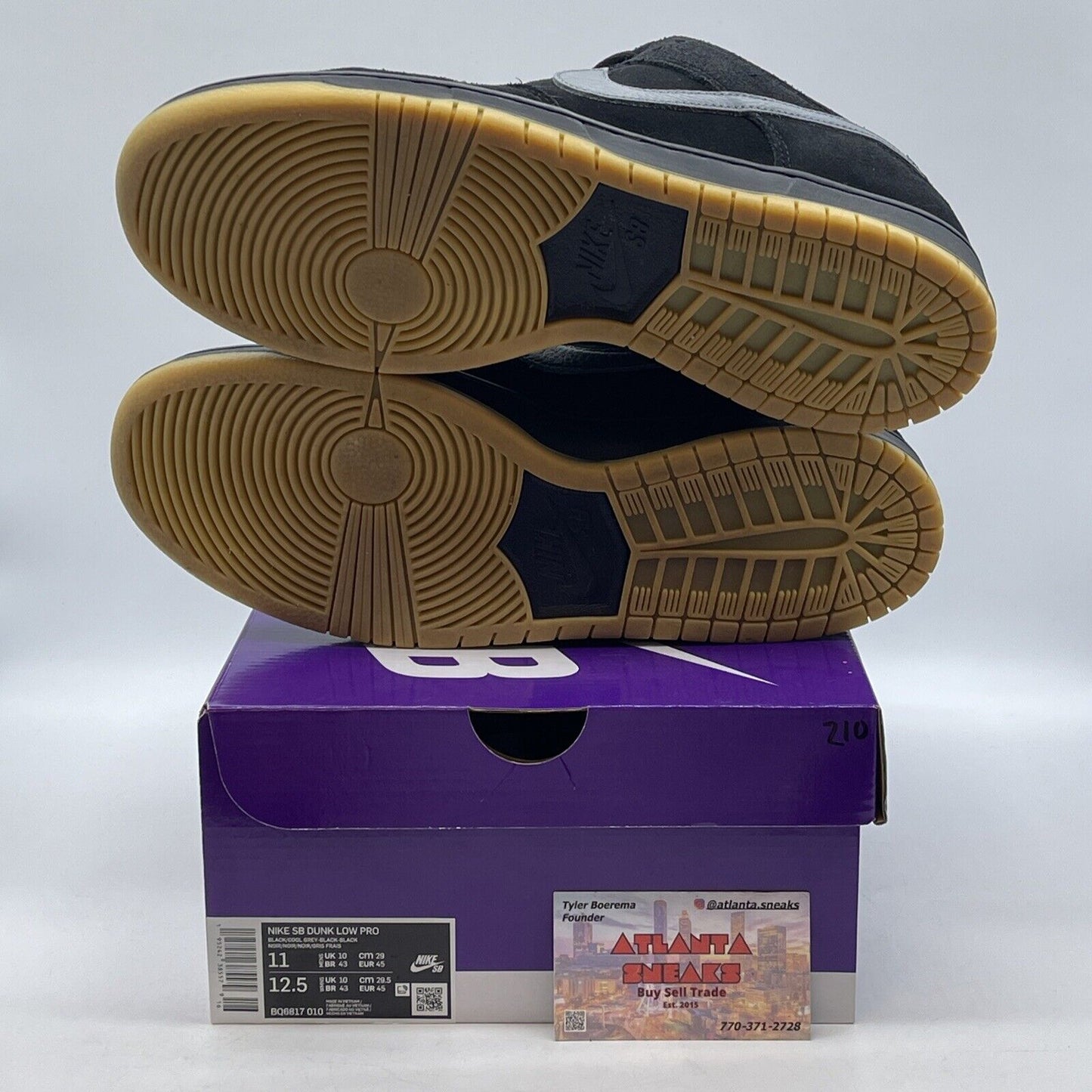 Size 11 - Nike SB Dunk Low Pro Fog Black Grey Brown (BQ6817-010)