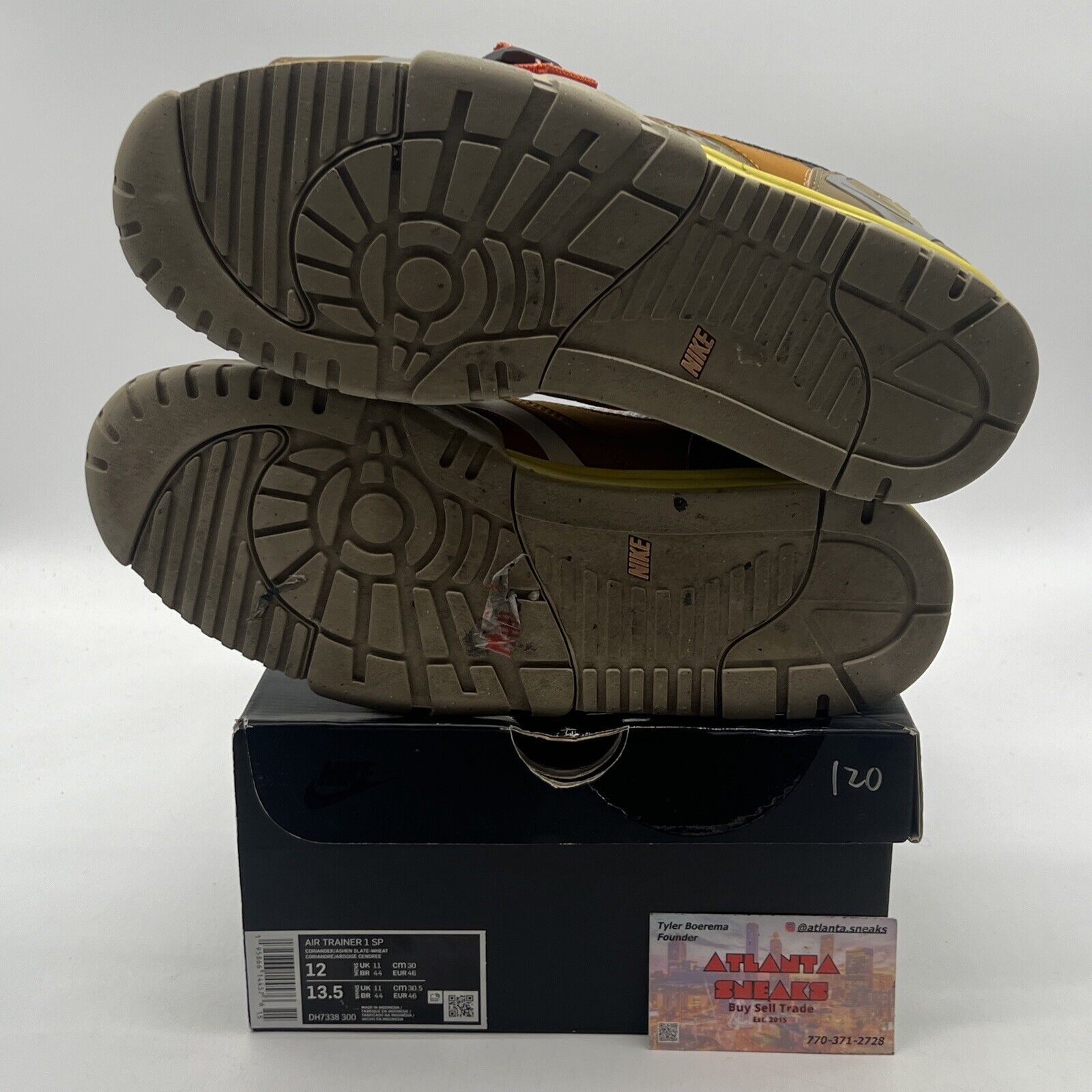 Size 12 - Nike Air Trainer 1 Coriander Yellow Orange (DH7338-300)