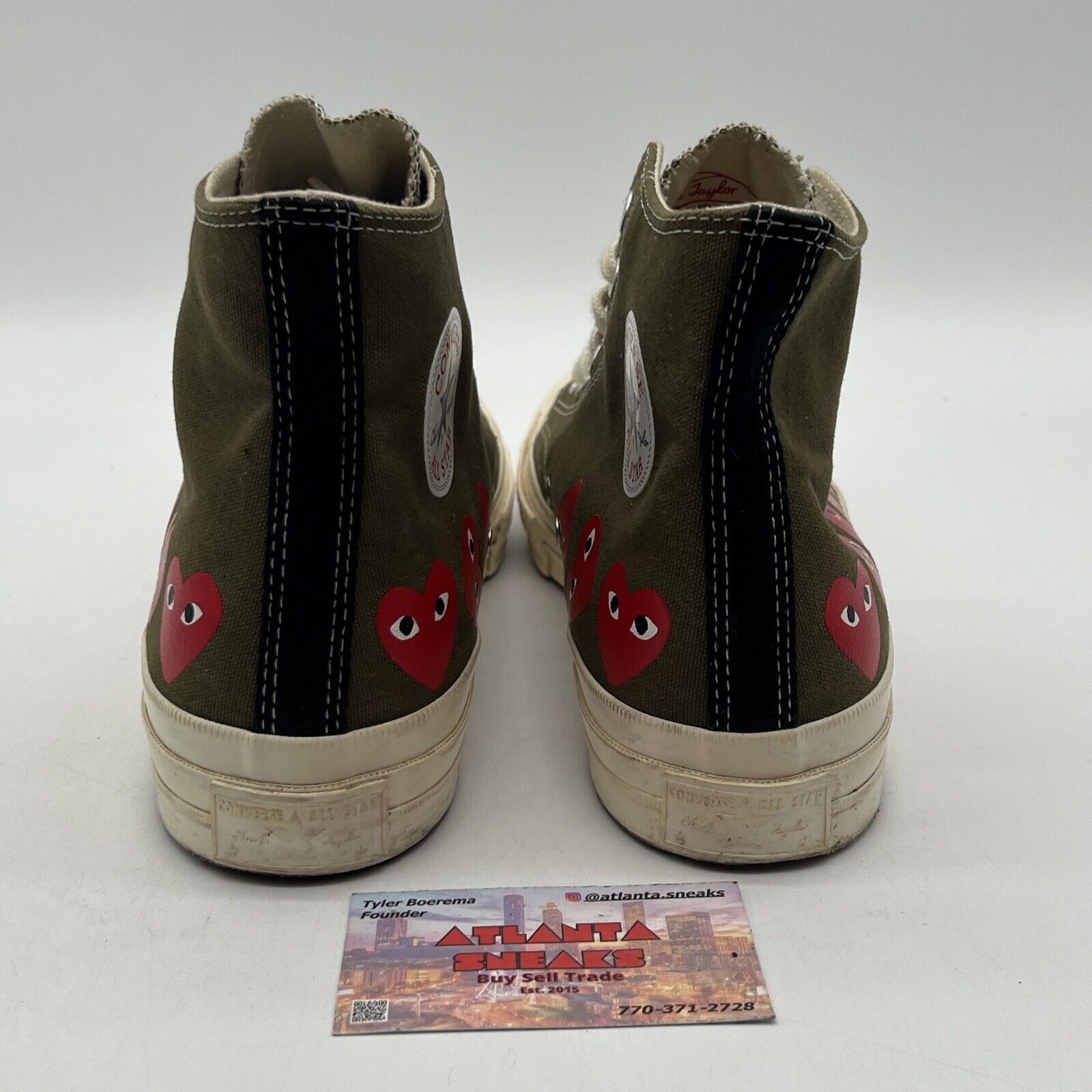 Size 11 - Converse Comme des Garçons Play x Chuck 70 Hi Multi Heart (162973C)