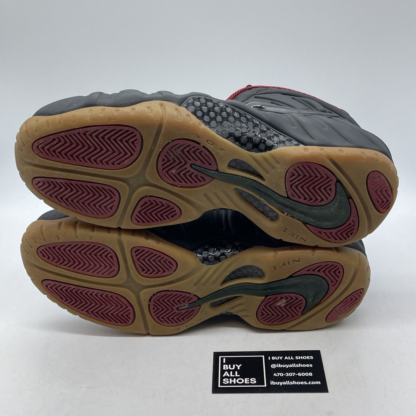 Size 9.5 - Nike Foamposite Pro Gucci Black Red Green Leather (624041-004)